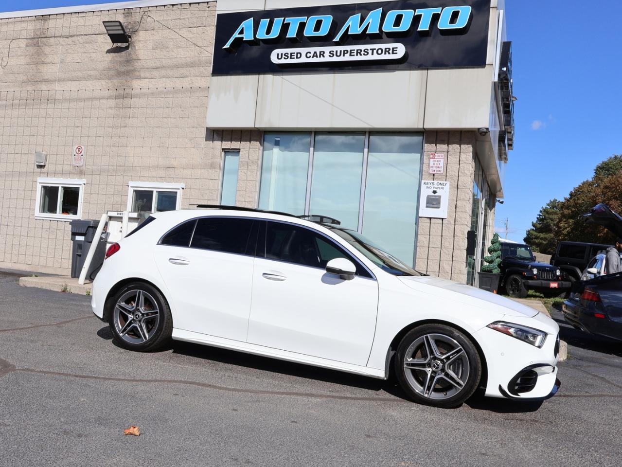 Used 2019 Mercedes-Benz A-Class A 250 4MATIC AWD CERTIFIED CAMERA NAV BLUETOOTH LEATHER HEATED SEATS PANO ROOF CRUISE ALLOYS for sale in Burlington, ON