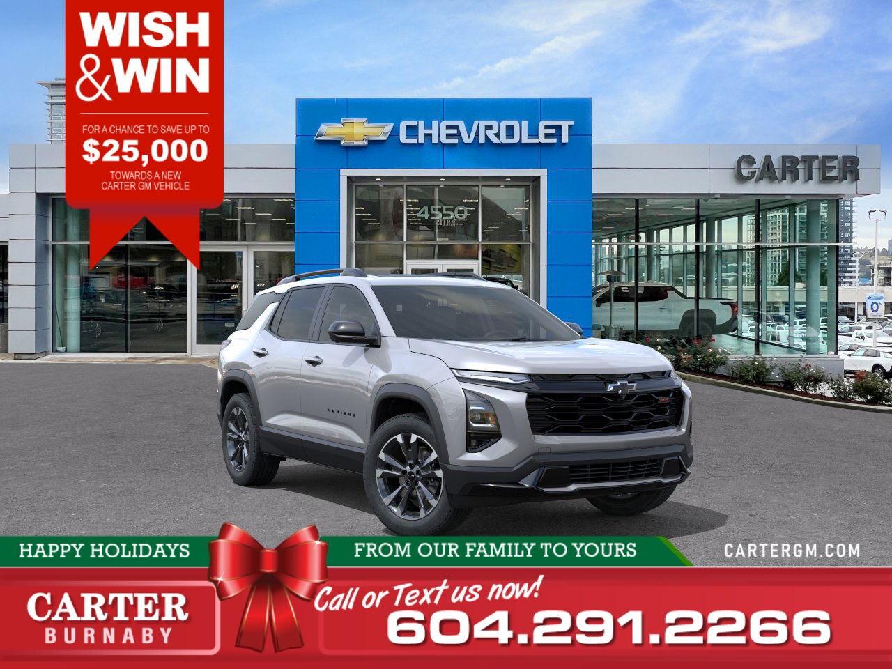 New 2026 Chevrolet Equinox RS AWD | WISH & WIN - SAVE UP TO $25,000! for sale in Burnaby, BC