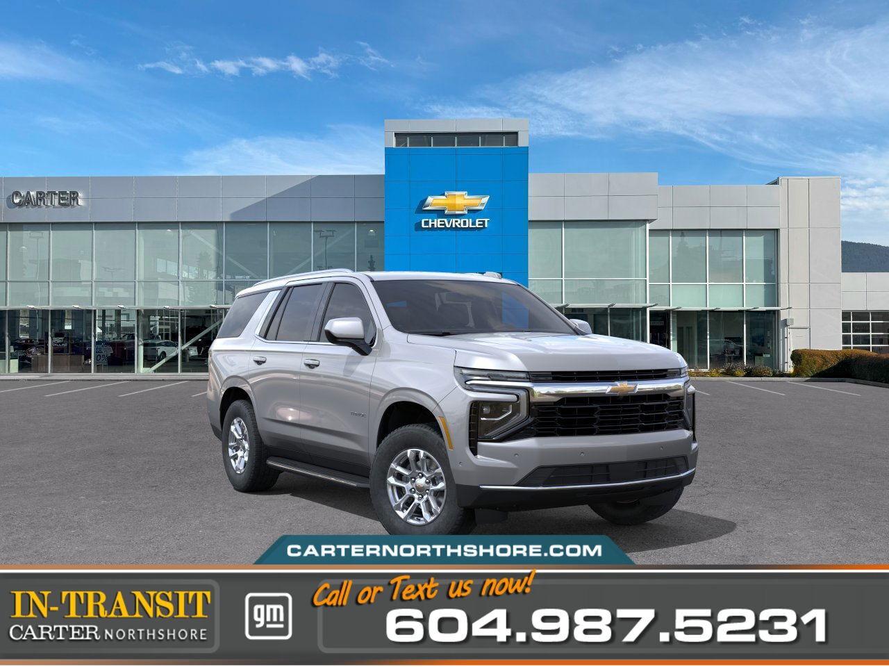 New 2025 Chevrolet Tahoe 1LS 4WD | Alum Wheels/Limited Slip Diff/Rear Cam for sale in North Vancouver, BC