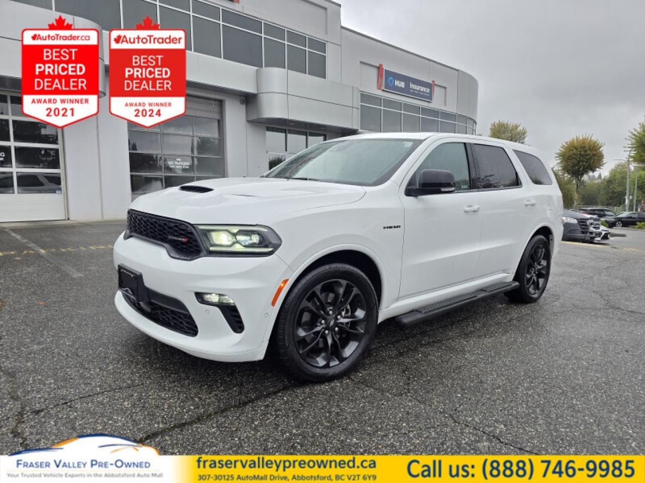 Used 2022 Dodge Durango R/T plus   Clean. Blacktop. HEMI. Beautiful. for sale in Abbotsford, BC