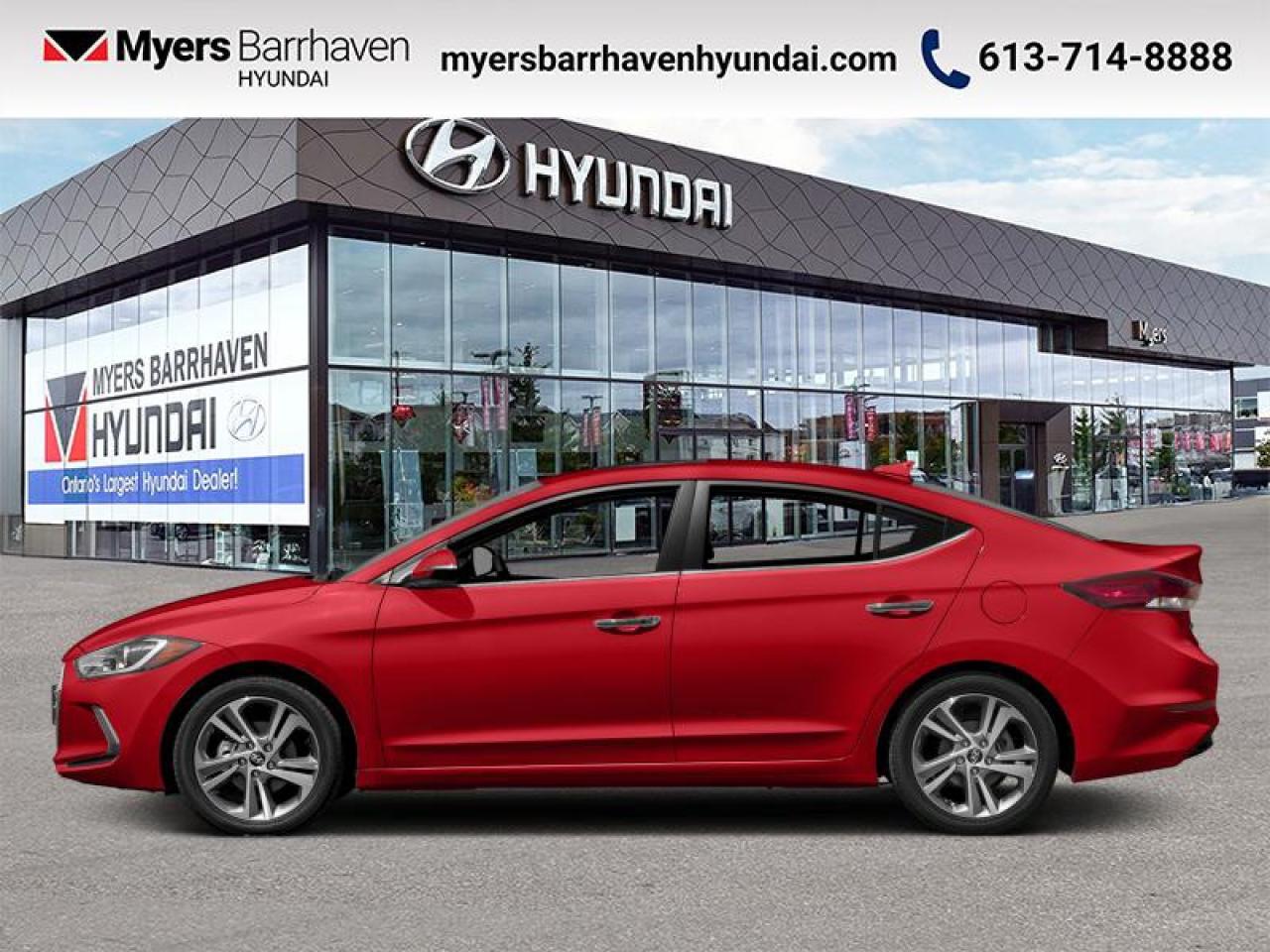 Used 2017 Hyundai Elantra SE  - Leather Seats -  Sunroof - $132 B/W for sale in Nepean, ON