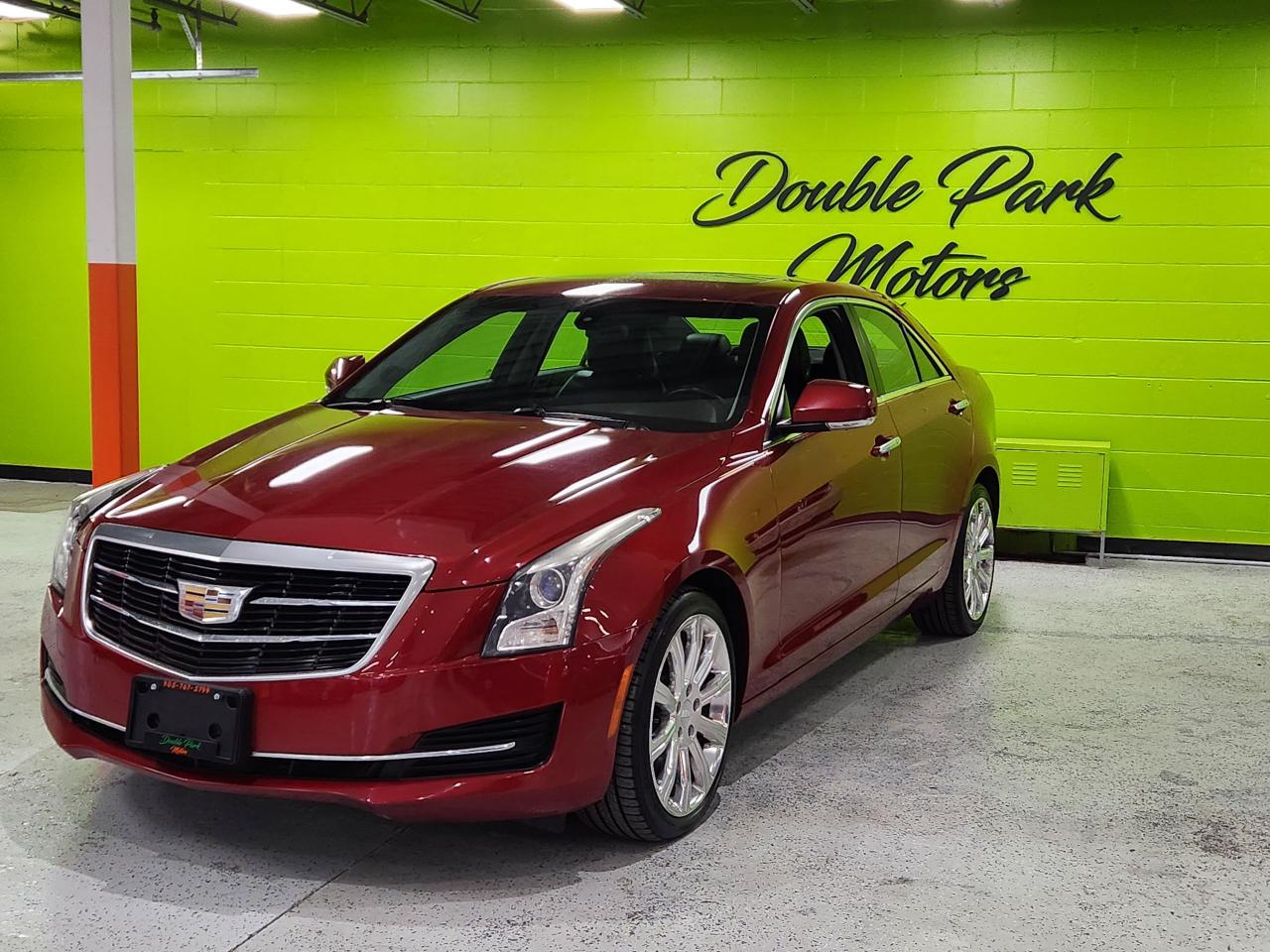 Used 2015 Cadillac ATS Luxury AWD Sunroof Leather Navi Rear Camera for sale in Pickering, ON