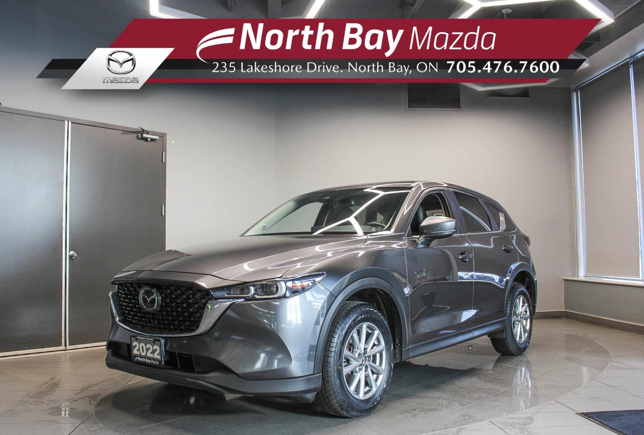 Used 2022 Mazda CX-5 GS HEATED FRONT SEATS/STEERING WHEEL - APPLE CARPLAY AND ANDROID AUTO - LEATHERETTE UPHOLSTERY for sale in North Bay, ON