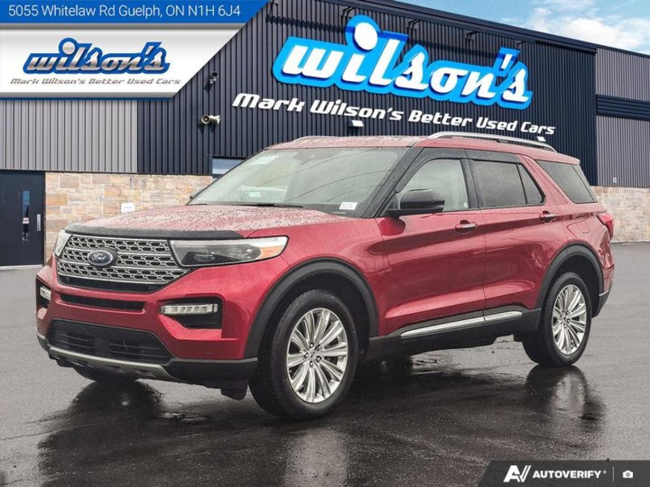 Used 2021 Ford Explorer Limited Hybrid AWD | Leather | Pano Roof | Nav | Tow Pkg | Adaptive Cruise | Cooled Seats & More ! for sale in Guelph, ON