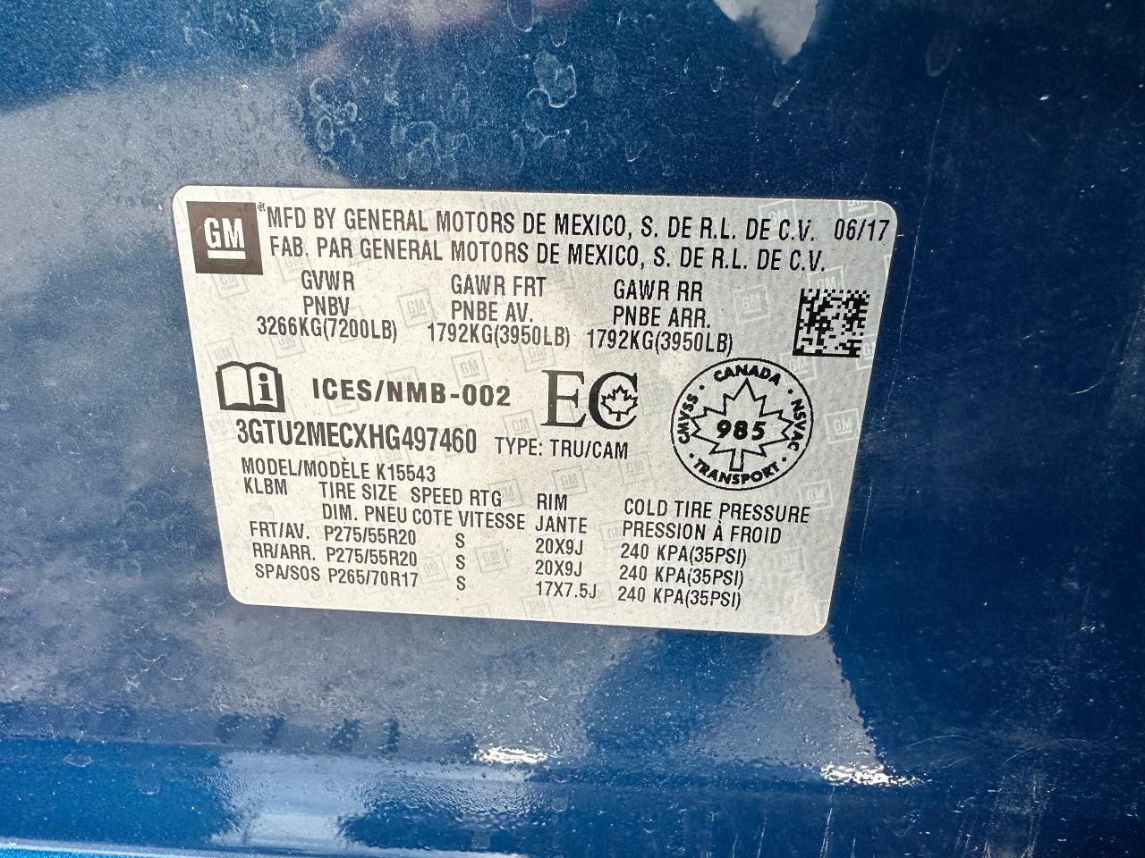 2017 GMC Sierra 1500 SLE Elevation 4x4 HTD-Cloth CarPlay BackupCam XM Photo