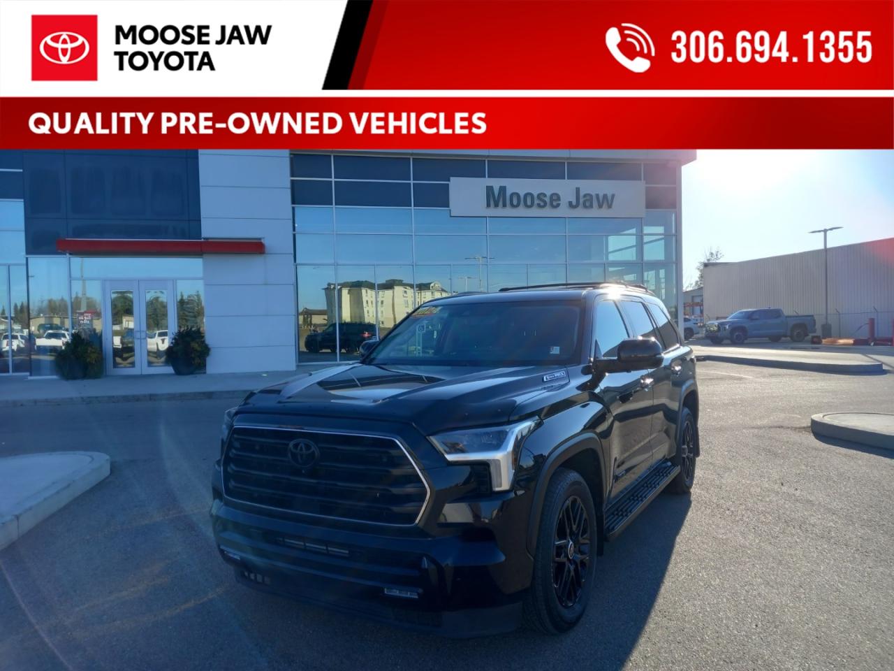Used 2024 Toyota Sequoia Hard to find and built to impress! The 2024 Sequoia Limited delivers powerful hybrid performance, 3-row luxury, and Toyota’s unmatched reliability. for sale in Moose Jaw, SK