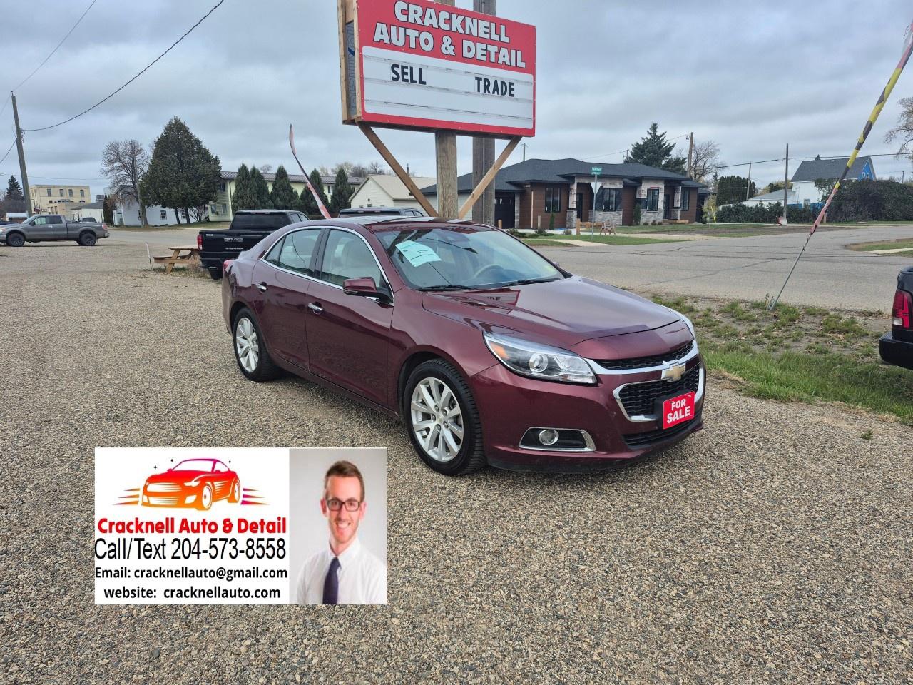 Used 2015 Chevrolet Malibu 4DR SDN LTZ W/1LZ for sale in Carberry, MB