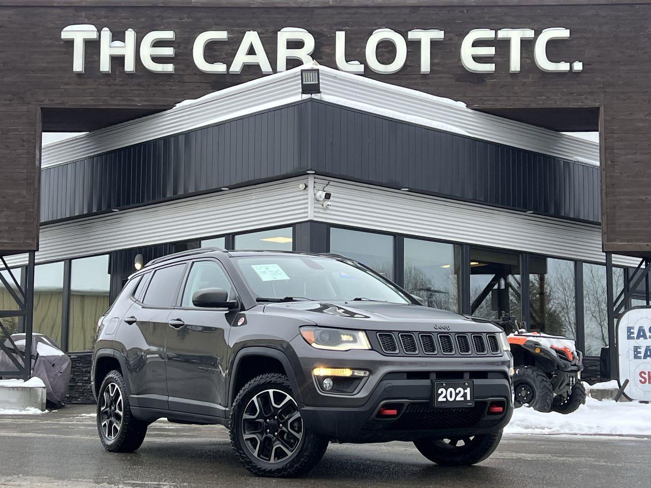 2021 Jeep Compass Trailhawk 4X4, MOONROOF, SIRIUS XM, NAV, BACK UP CAM, HEATED LEATHER SEATS!! Photo0