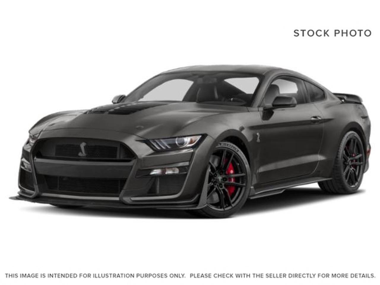 This GT500 has a supercharged 5.2-liter V-8 with 760 horsepower and 625 pound-feet of torque! The seven-speed dual-clutch automatic transmission (borrowed from the Ford GT) is like nothing you have ever experienced!  We have priced this car to sell, call today for more details!