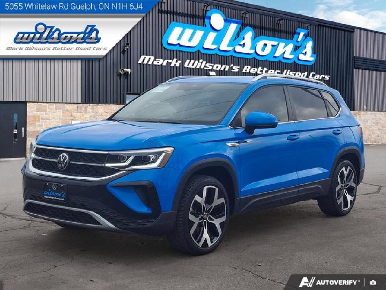 Used 2023 Volkswagen Taos Highline 4Motion AWD | Leather | Pano Roof | Heated Seats + Steering | Beats Audio | and More ! for sale in Guelph, ON