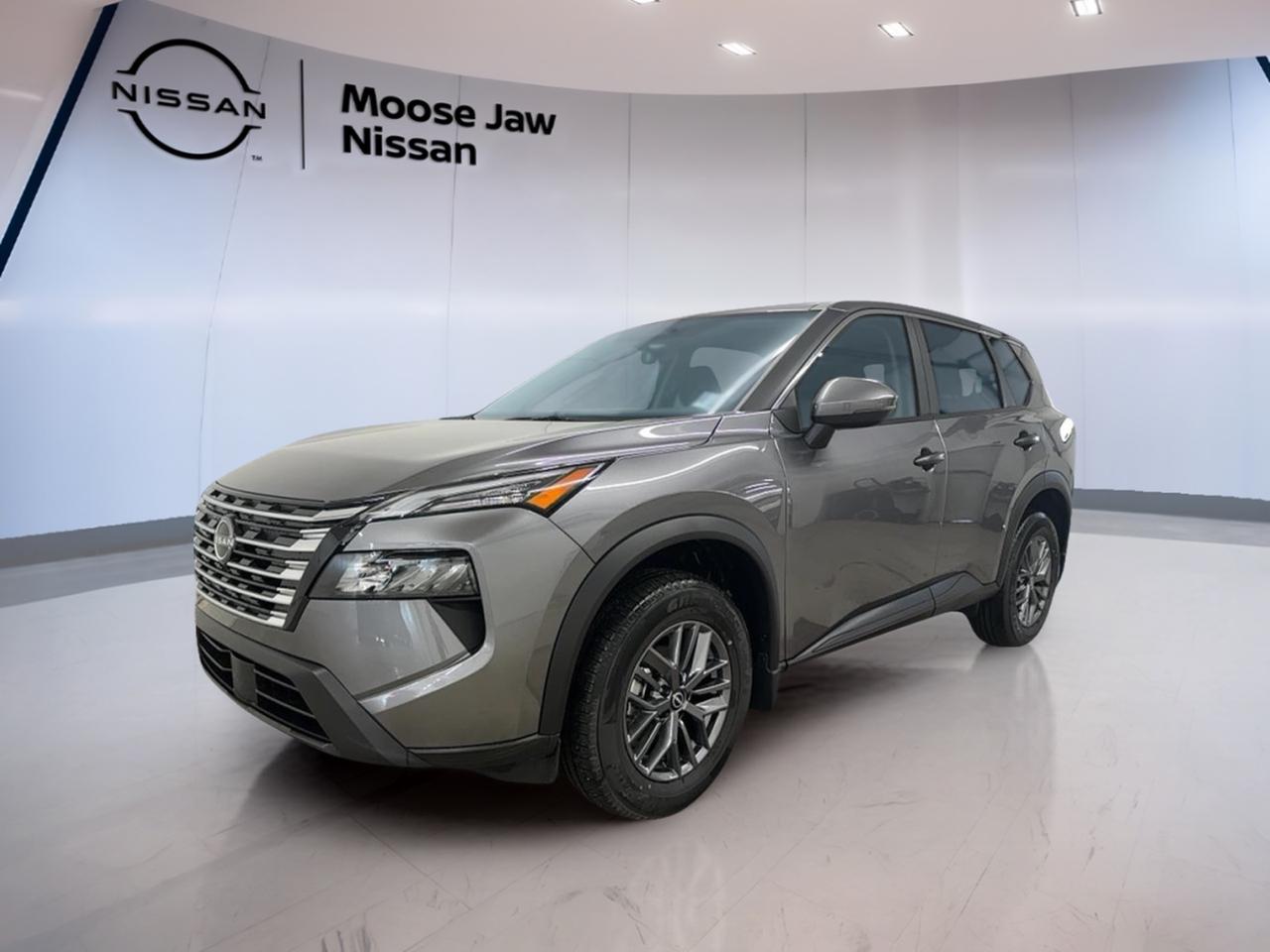 Experience the future of driving with the brand new 2026 Nissan Rogue S, now available at Moose Jaw Nissan in Moose Jaw. This SUV arrives in a striking dark grey exterior and is engineered for Canadian roads with advanced all-wheel drive traction. The 2026 Rogue S is powered by a highly efficient 1.5L DOHC 12-valve 3-cylinder direct injection turbocharged engine, paired with an Xtronic CVT transmission featuring paddle shifters for a dynamic yet smooth ride. 

FEATURES OF THE Rogue S  
»» Intelligent all-wheel drive for enhanced stability  
»» Xtronic CVT with paddle shift for smooth control  
»» Turbocharged 1.5L 3-cylinder engine for efficiency  
»» Modern dark grey exterior for a sleek appearance  

ADVANCED SAFETY FEATURES  
»» Automatic emergency braking with pedestrian detection  
»» Rear cross traffic alert for safer reversing  
»» Blind spot warning to assist lane changes  
»» High beam assist for improved night visibility  

PERFORMANCE AND EFFICIENCY  
»» Turbocharged engine delivers responsive acceleration  
»» Xtronic CVT ensures optimal fuel efficiency  
»» All-wheel drive adapts to changing road conditions  
»» Eco mode for reduced fuel consumption  

COMFORT AND CONVENIENCE  
»» Dual-zone automatic climate control for personalized comfort  
»» Remote keyless entry for easy access  
»» Adjustable drivers seat for tailored support  
»» Spacious seating for up to five passengers  

TECHNONOLGY AND CONNECTIVITY  
»» 8-inch touchscreen infotainment display  
»» Apple CarPlay and Android Auto compatibility  
»» Bluetooth hands-free phone system  
»» USB ports for device charging and connectivity  

CARGO SPACE  
»» Flexible cargo area with split-folding rear seats  
»» Ample rear storage for luggage and gear  
»» Low cargo floor for easy loading  
»» Hidden storage compartment for valuables  

WHAT OTHER OWNERS LIKE  
»» Confident handling in all weather conditions  
»» User-friendly infotainment system  
»» Spacious and comfortable interior layout  
»» Advanced safety features for peace of mind  

This 2026 Nissan Rogue Ss VIN is: JN8BT3AB5TW085876.