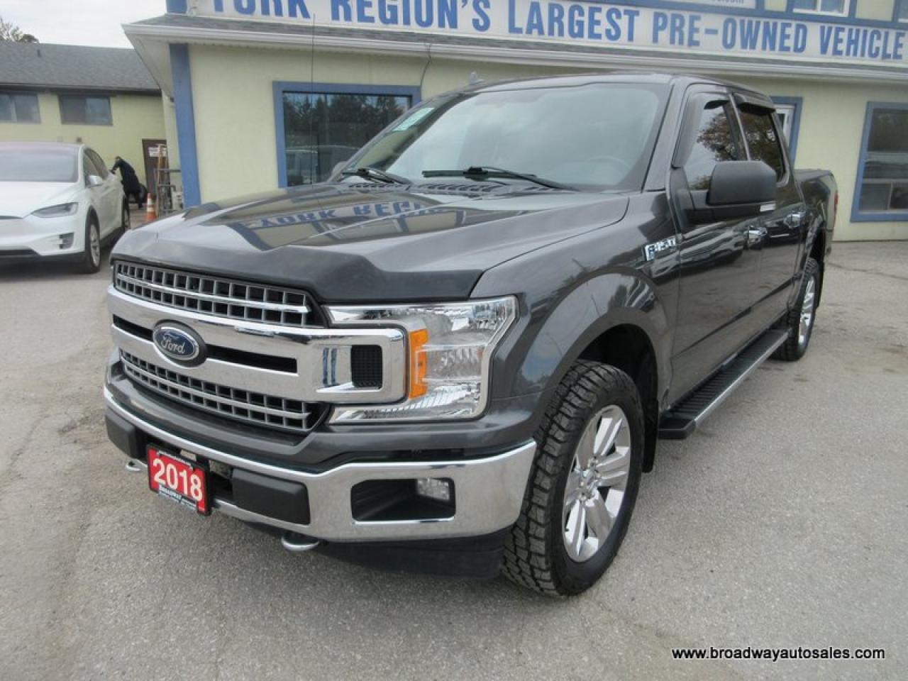 Used 2018 Ford F-150 GREAT VALUE XLT-XTR-MODEL 6 PASSENGER 5.0L - V8.. 4X4.. CREW-CAB.. SHORTY.. NAVIGATION.. HEATED SEATS.. POWER PEDALS.. BACK-UP CAMERA.. for sale in Bradford, ON