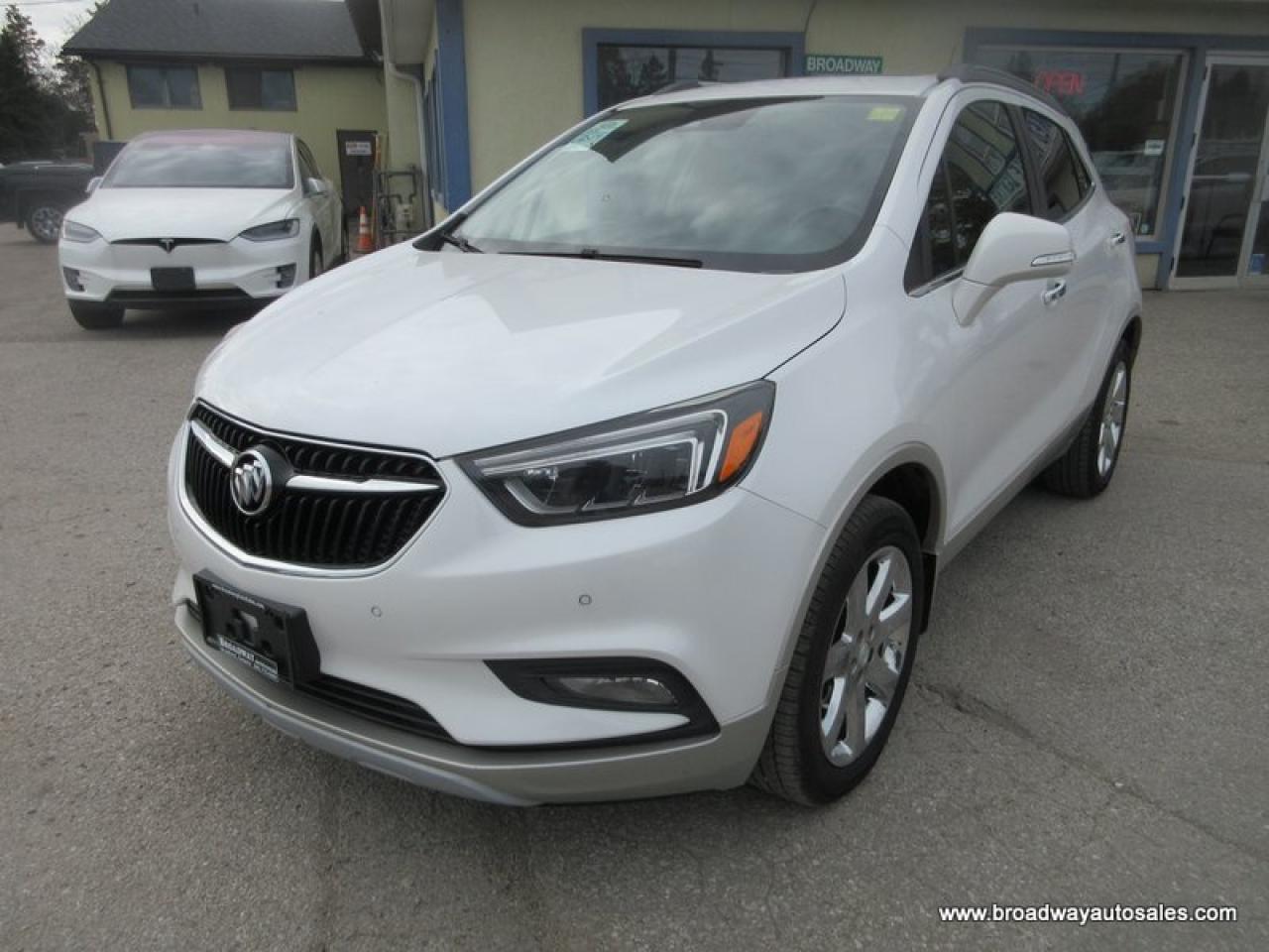 2017 Buick Encore ALL-WHEEL DRIVE PREMIUM-VERSION 5 PASSENGER 1.4L - TURBO.. NAVIGATION.. POWER SUNROOF.. LEATHER.. HEATED SEATS & WHEEL.. BACK-UP CAMERA..