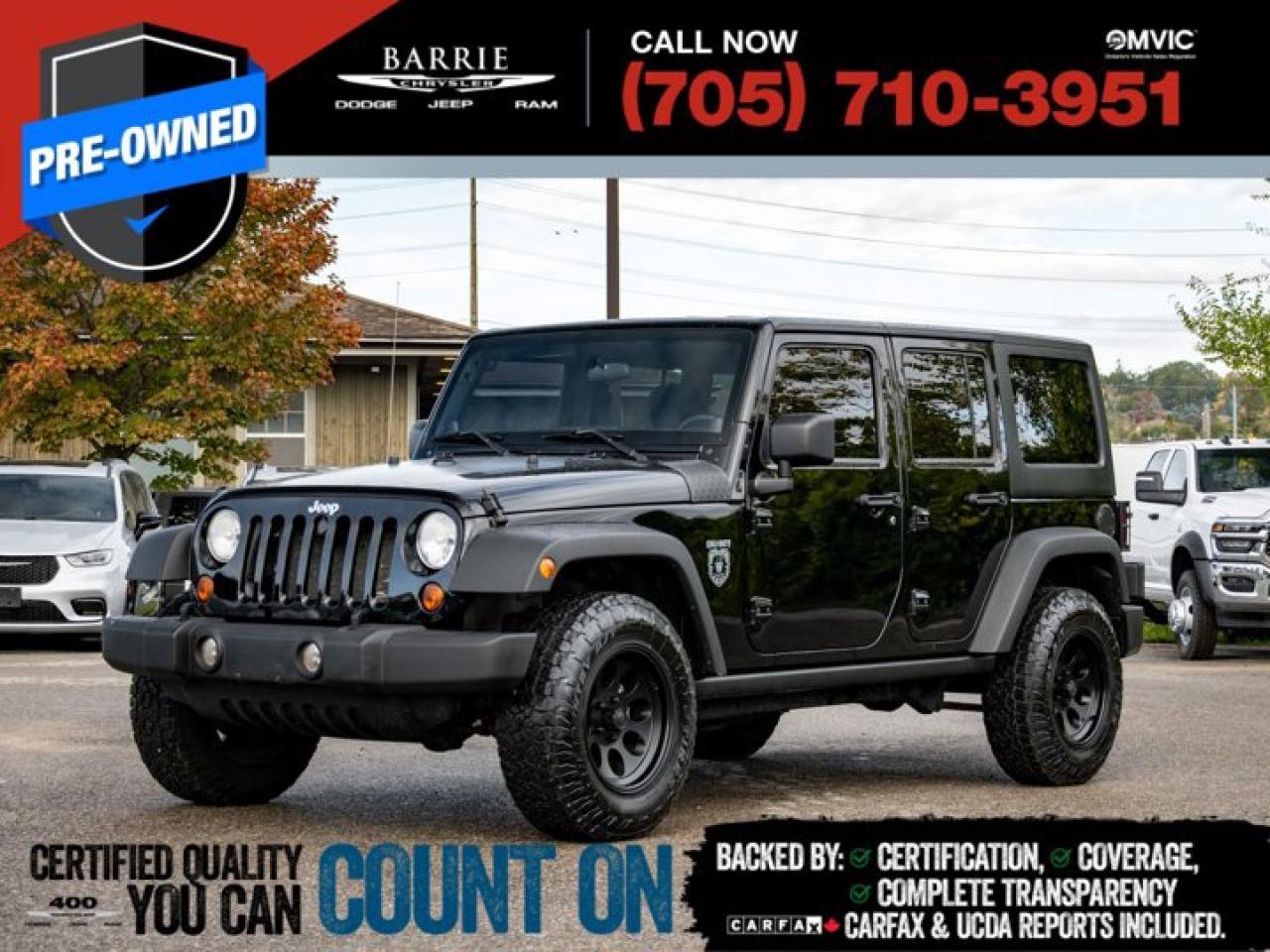 Used 2011 Jeep Wrangler Unlimited Rubicon for sale in Barrie, ON