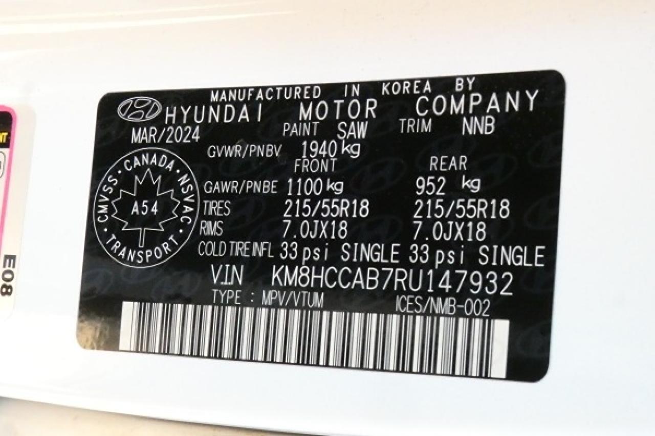 2024 Hyundai KONA Preferred w/Htd Leather, S/R, BUC - Photo #20