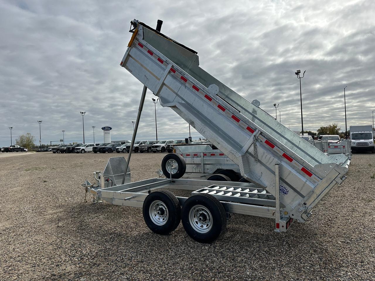 2026 One Sixteen Dump 82" x 14' One Sixteen Galvanized Dump Trailer Photo0