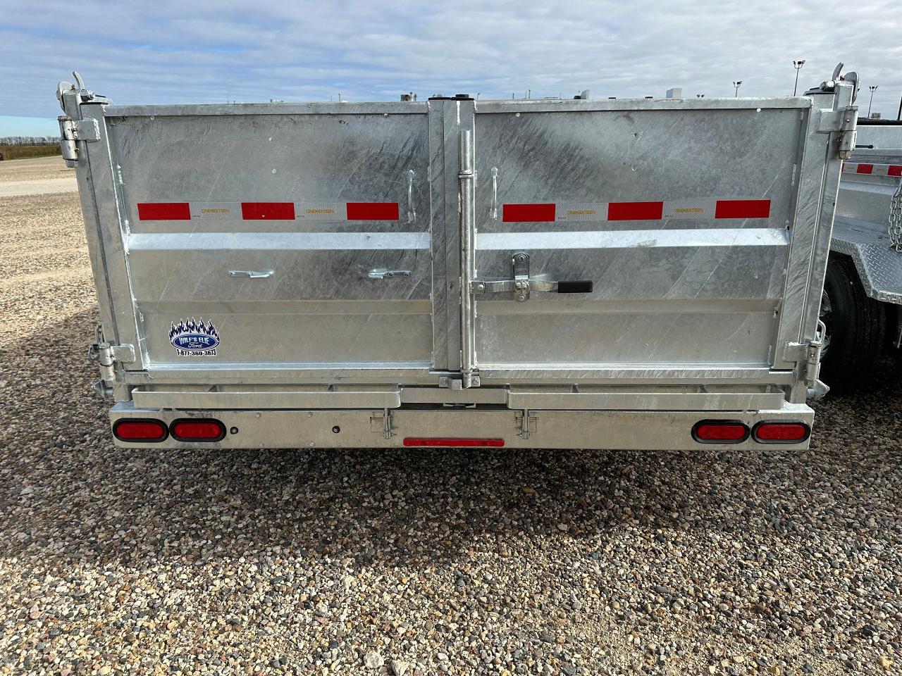 2026 One Sixteen Dump Trailer 82" x 14' One Sixteen Galvanized Dump Trailer Photo4
