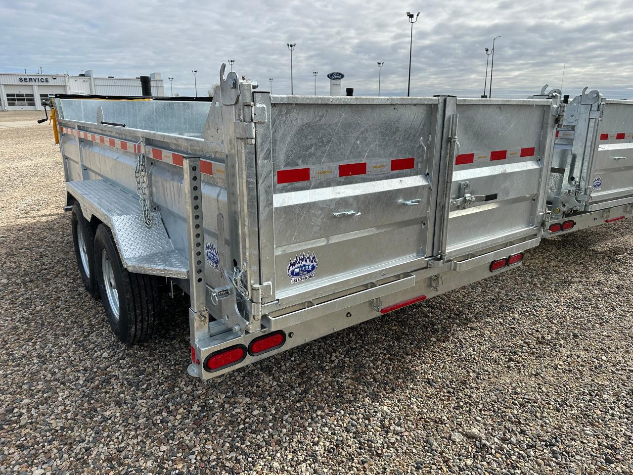 2026 One Sixteen Dump Trailer 82" x 14' One Sixteen Galvanized Dump Trailer Photo