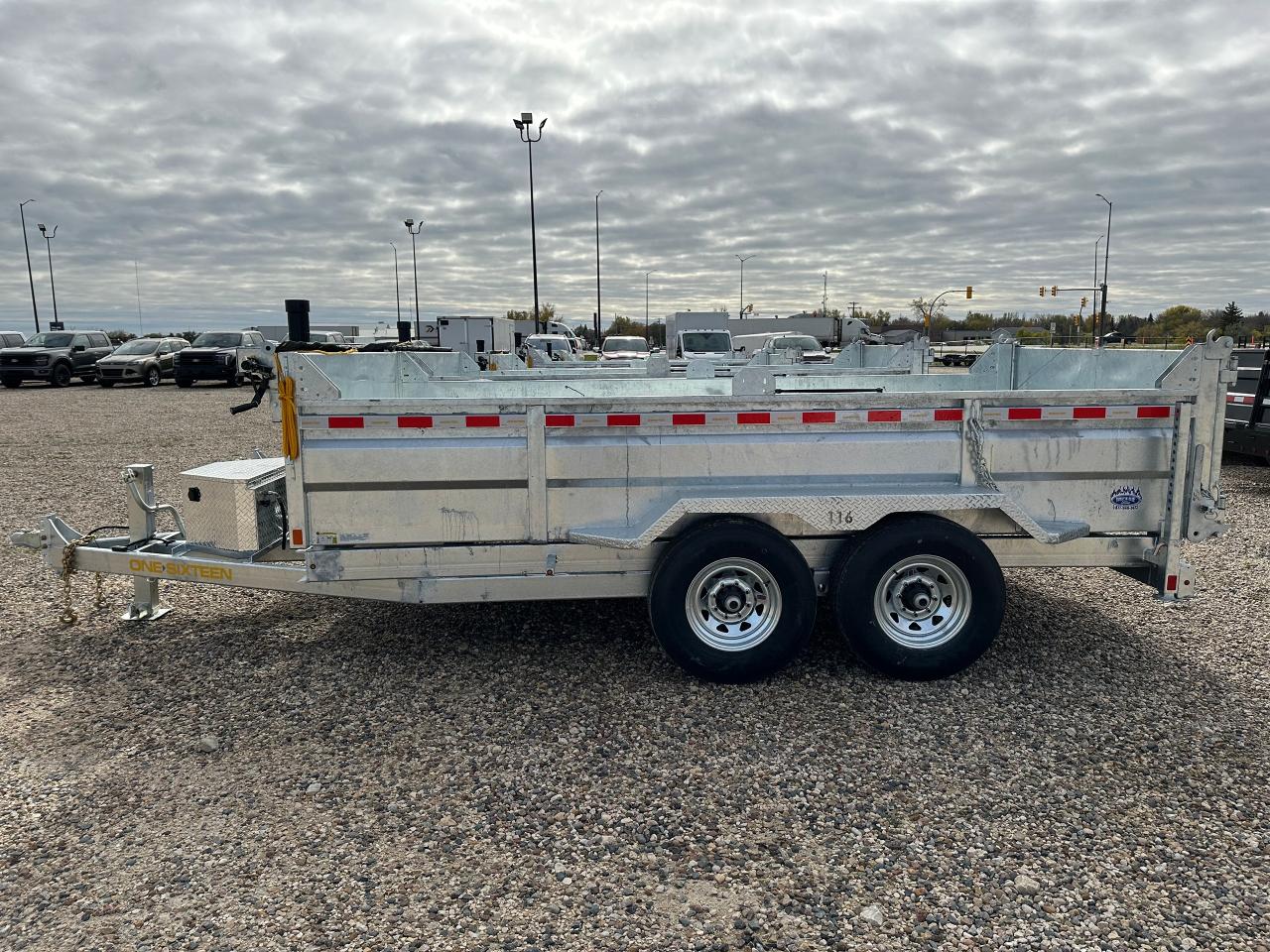 2026 One Sixteen Dump Trailer 82" x 14' One Sixteen Galvanized Dump Trailer Photo2