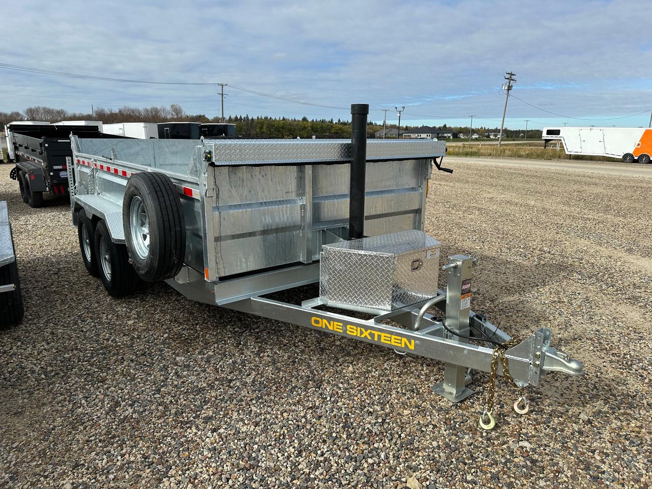 2026 One Sixteen Dump Trailer 82" x 14' One Sixteen Galvanized Dump Trailer Photo1