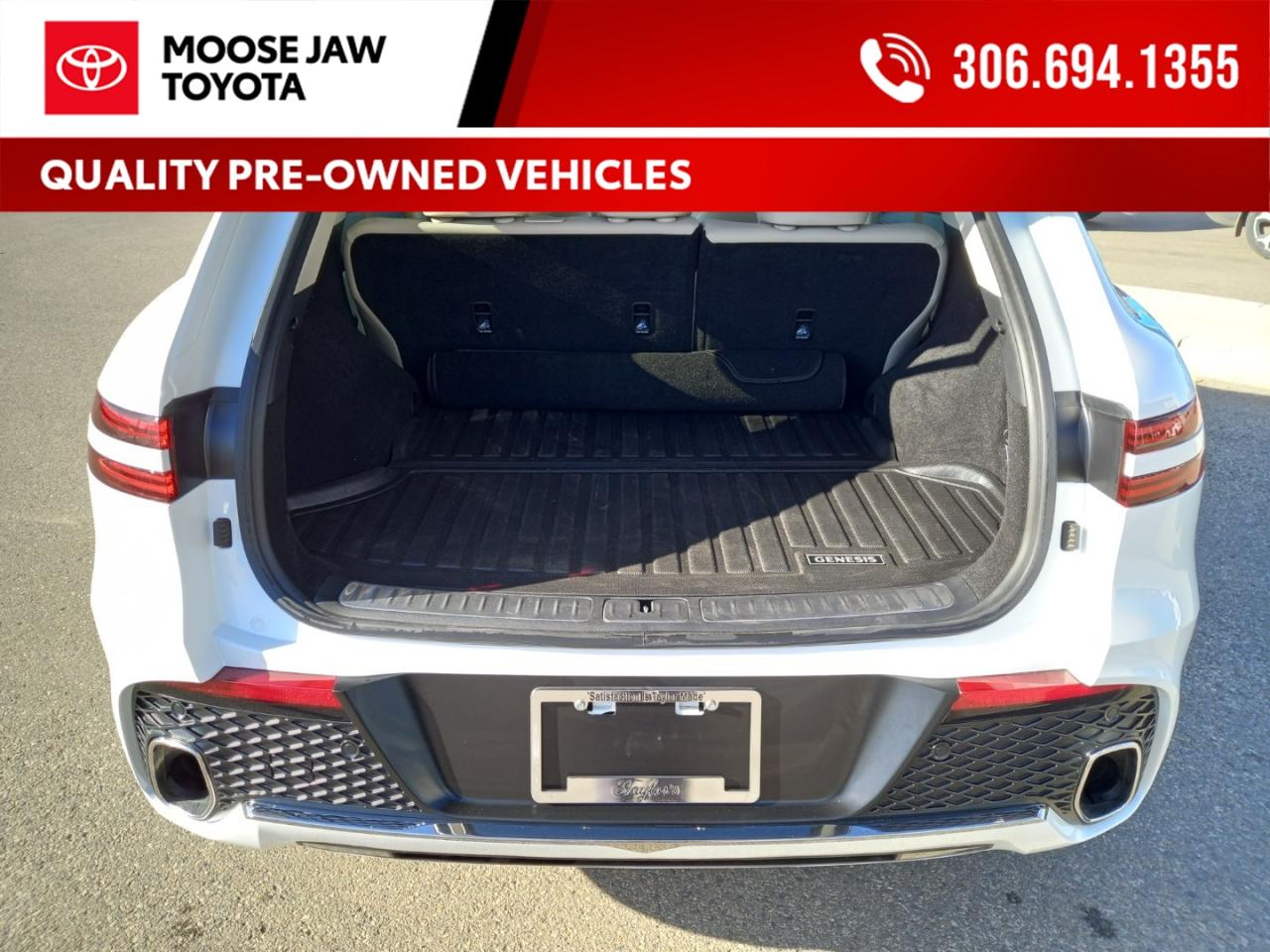 Used 2023 Genesis GV70 2.5T Advanced Low mileage and luxury refined. The 2023 GV70 Advanced 2.5T offers dynamic performance, premium comfort, and cutting-edge technology in a stunning design. for sale in Moose Jaw, SK