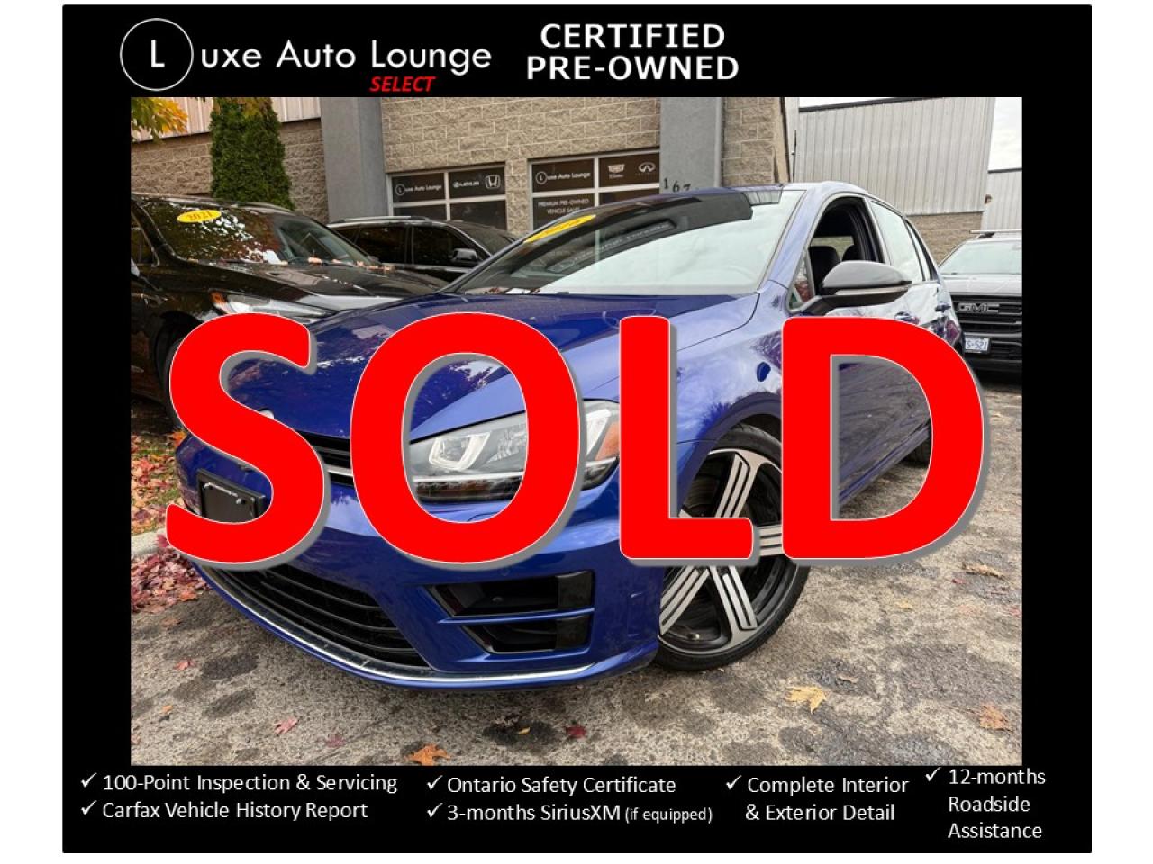 2016 Volkswagen Golf R GOLF R AWD!! ONE-OWNER, LEATHER, 6SPD!! LOADED!!