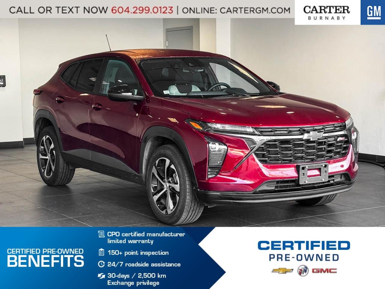 Used 2024 Chevrolet Trax 1RS FWD | HEATED SEATS/HD REAR CAMERA for sale in Burnaby, BC