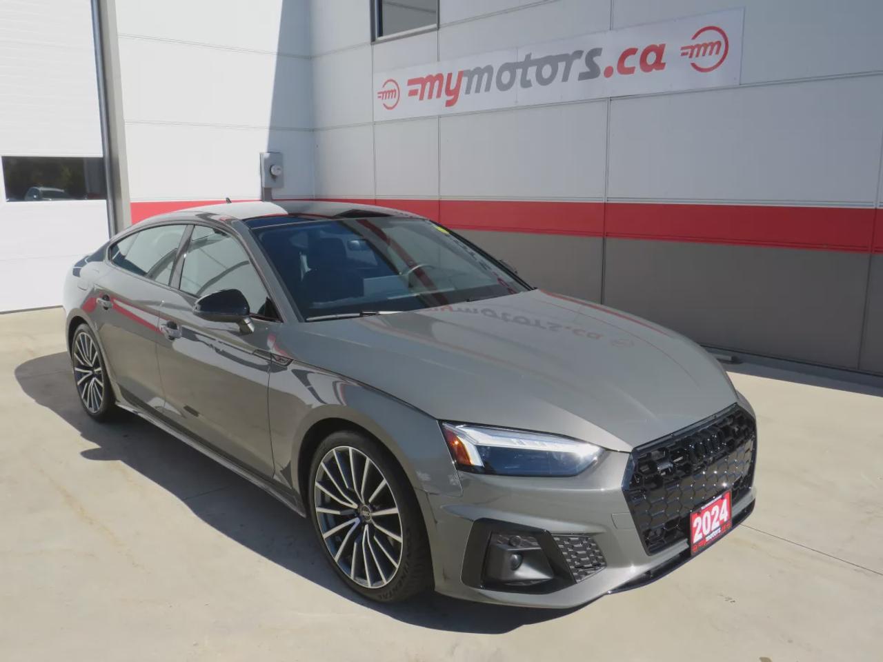 2024 Audi A5 Sportback Progressiv  | Very Low Km | One Owner | Clean Title | No Accidents | Safety Certified | Sportback | AWD | Navigation | Leather Trim | Power Seats | USB | AUX | Drive Modes | 360 Degree Reverse Camera | Heated Seats | Heated Steering Wheel | Sunroof Photo