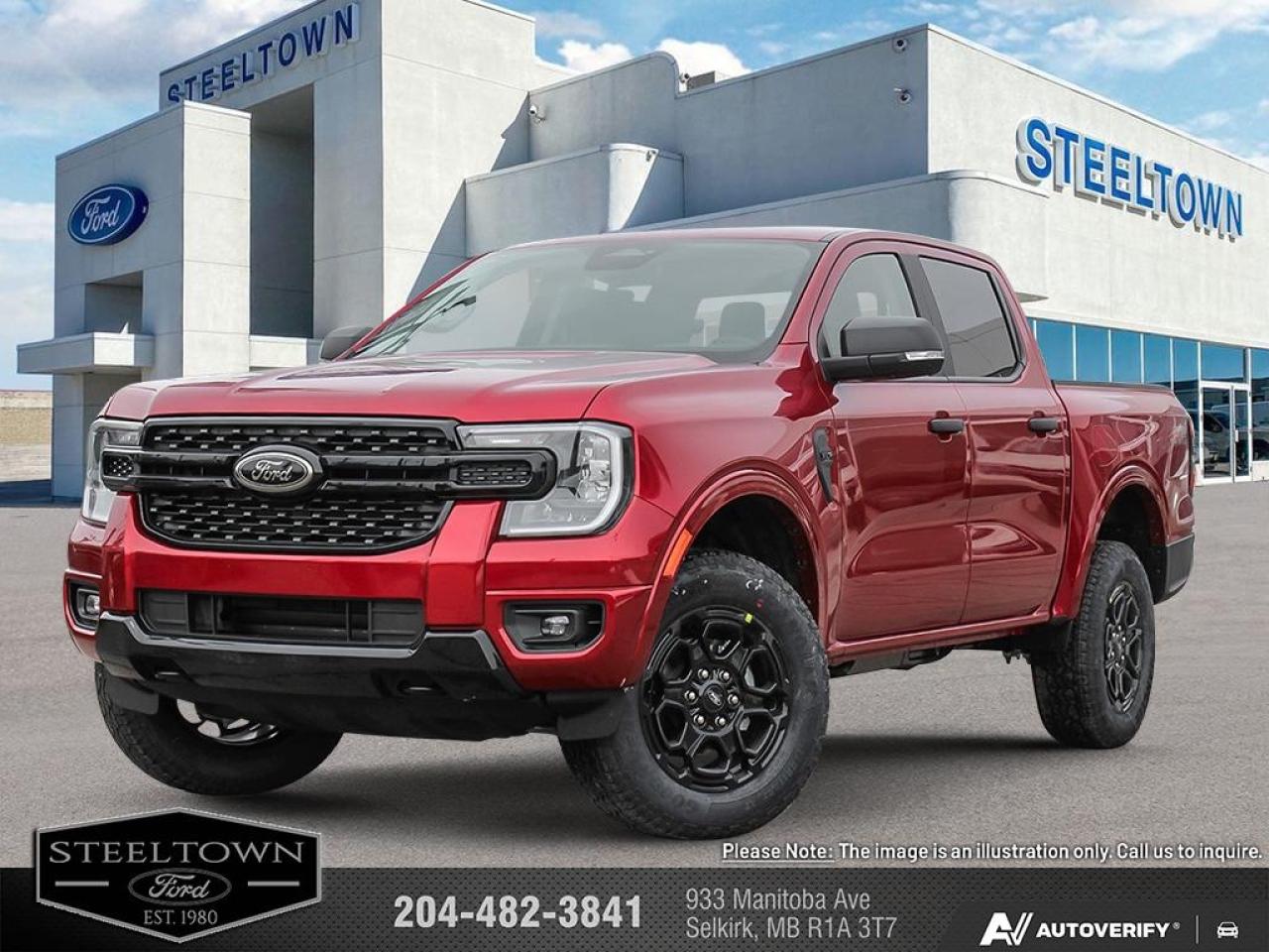 New 2025 Ford Ranger XLT  - Navigation -  Remote Start for sale in Selkirk, MB