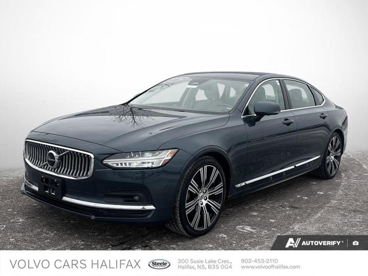This *2023 Volvo S90 Ultimate AWD* with *88,285 km* has had the *windshield replaced along with new front and rear brake pads and rotors installed*, and has completed a *Volvo Certified Pre-Owned (CPO) inspection*, in addition to a full mechanical inspection, brake and tire measurement, road test by a certified technician, and professional interior and exterior detailing. Finished in *Denim Blue* with a *Blond interior*, this full-size luxury sedan is powered by Volvos *B6 mild-hybrid engine paired with an automatic transmission and All Wheel Drive*, offering smooth performance and confident all-season capability. The *Ultimate* trim represents the highest equipment level for the S90, and this example is equipped with *Polestar Engineered optimization* for enhanced throttle response and performance tuning, the *Bowers & Wilkins high-fidelity audio system*, and a *Protection Package* for added everyday practicality. CarFax reports a *minor $153 claim*, and the vehicle has been fully inspected as part of its preparation. We welcome you to *book a viewing and test drive* to see if this Volvo S90 fits your needs.Visit us today at Volvo Cars Halifax, 300 Susie Lake Crescent, Bayers Lake.Certified by VolvoWhen you buy a Certified by Volvo vehicle, youre getting more than a great previously owned vehicle. Youre getting our commitment to your satisfaction. We accept only the best pre-owned Volvos, and we make them even better with our signature quality and safety.-SUPERIOR VEHICLES. EXCEPTIONAL VALUE.Each Certified by Volvo vehicle has to meet the strictest criteria, and is backed by our best-in-class warranty.-COMPREHENSIVE INSPECTION STANDARDSEach model has to pass a rigorous 170-point test, history investigation and thorough inspection before we issue CarFax certification. All pre-owned vehicles receive the latest software upgrades, and Volvo-approved checks to certify they meet our safety, performance, and appearance standards.- 5 Year / Unlimited Mileage WarrantyThe factory-backed warranty fully covers every part of your Certified by Volvo vehicle that is not specifically excluded, including the replacement or repair of thousands of components. We also include free roadside assistance and a zero deductible for all warranty visits. You also have the option to add up to 5 years of extra coverage with Volvo Increased Protection.**Calculated from the original in-service date and zero kilometers.BUY SAFE, DRIVE SAFEYour best pre-owned vehicle buying experience. Why choose Volvo Cars Halifax?Our best price upfront. Zero hassles. Competitive market based no-haggle price is the same online as it is on the lot, and we offer great flexible financing & leasing options.Extraordinary reconditioning to meet our high standards. We provide documentation including Carfax reports.Expert knowledge and full disclosure pricing up front that you can understand.On line virtual trade assessments on your current car. With the right information you provide, we will give you a value your current car is worth on trade based on the current market***An extraordinary ownership experience after the sale with top rated services and communication.-although every precaution has been made to depict this vehicle accurately, some data may be lost or reconfigured on upload. Please contact us directly to confirm actual vehicle equipment and details. It is the sole responsibility of the purchaser to verify all options to be accurate.***final assessment by Volvo Cars Halifax in person prior to contract/deal finalization to confirm actual condition and validation of trade in offer.