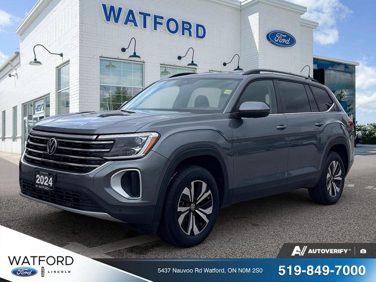 Used 2024 Volkswagen Atlas Comfortline 2.0 TSI 4MOTION for sale in Watford, ON