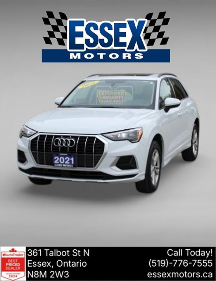 2021 Audi Q3 Komfort*Low K*AWD*Heated Leather*Moon Roof*CarPlay Photo