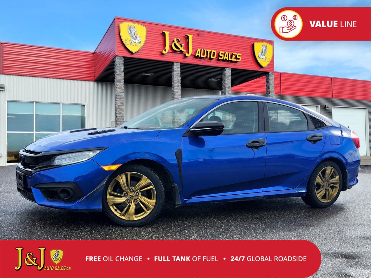 Awards:<br>  * 2018 KBB.com Brand Image Awards   * 2018 KBB.com 10 Most Awarded Brands<br>Kelley Blue Book Brand Image Awards are based on the Brand Watch(tm) study from Kelley Blue Book Market Intelligence. Award calculated among non-luxury shoppers.  For more information, visit www.kbb.com. Kelley Blue Book is a registered trademark of Kelley Blue Book Co., Inc. Odometer is 43070 kilometers below market average! Blue 2018 Honda Civic Touring FWD CVT 1.5L I4 DOHC 16V Welcome to our dealership, where we cater to every car shoppers needs with our diverse range of vehicles. Whether youre seeking peace of mind with our meticulously inspected and Certified Pre-Owned vehicles, looking for great value with our carefully selected Value Line options, or are a hands-on enthusiast ready to tackle a project with our As-Is mechanic specials, weve got something for everyone. At our dealership, quality, affordability, and variety come together to ensure that every customer drives away satisfied. Experience the difference and find your perfect match with us today.<br><br>Black Leather.