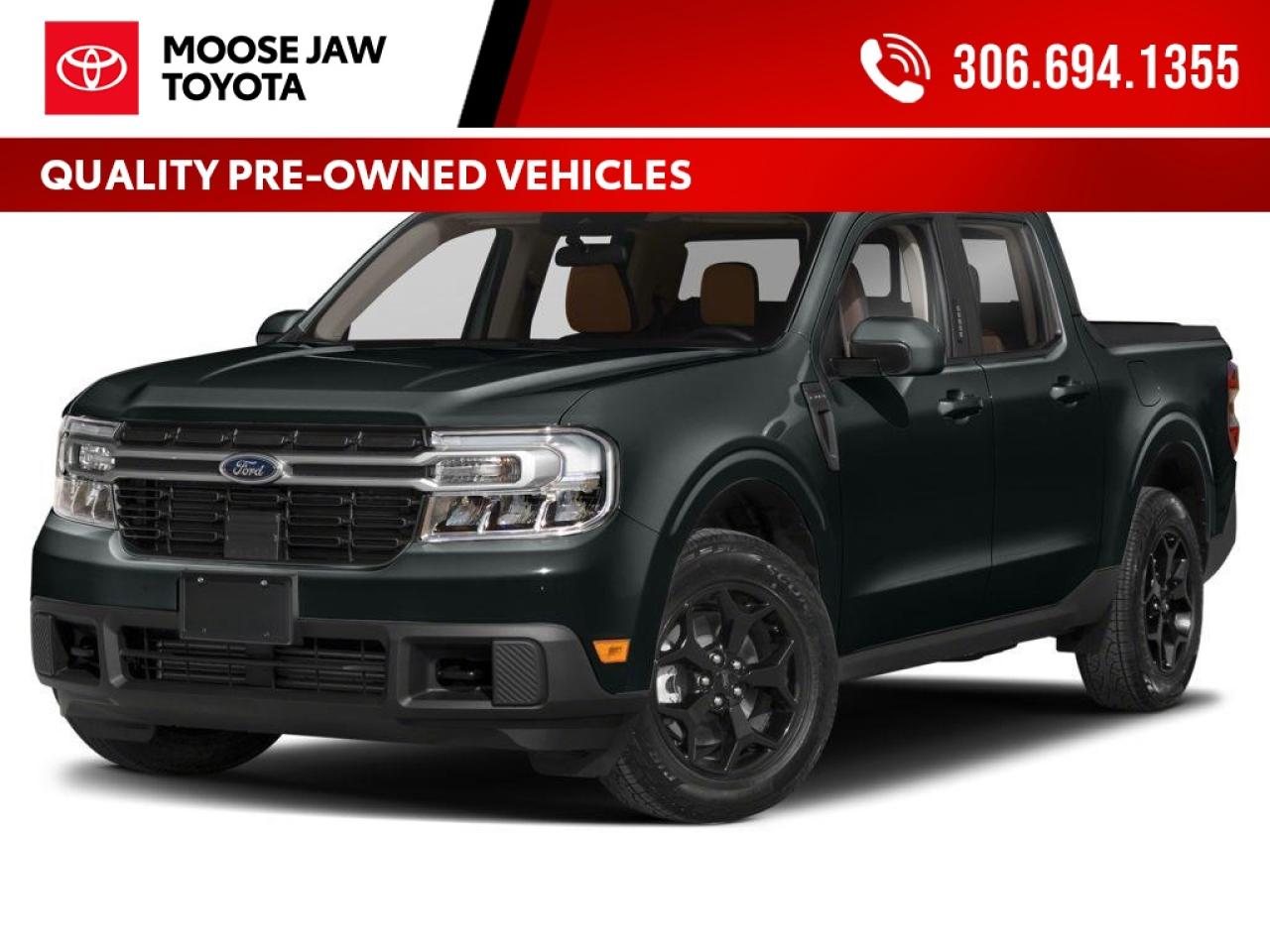 Used 2024 Ford Maverick Low mileage and loaded with features! The 2024 Maverick Lariat AWD blends smart utility, comfort, and efficiency in a versatile compact truck. for sale in Moose Jaw, SK