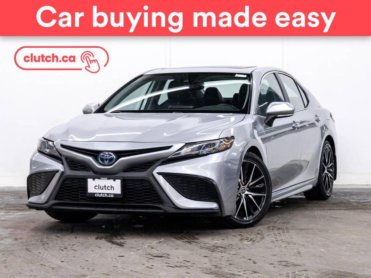 Used 2023 Toyota Camry HYBRID SE w/ Apple CarPlay & Android Auto, Power Moonroof, Wireless Charging for sale in Toronto, ON