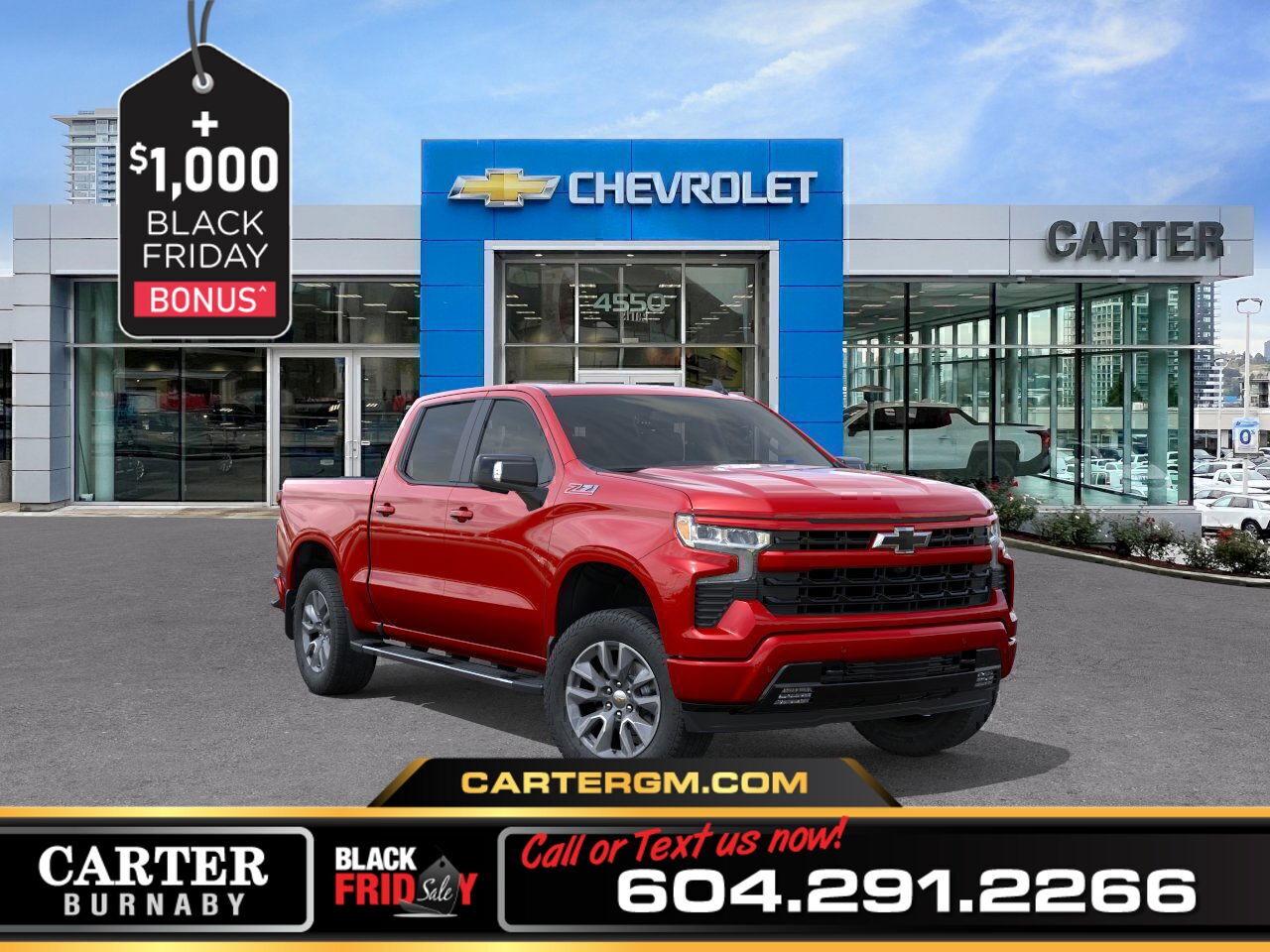 New 2026 Chevrolet Silverado 1500 RST 4WD | 5.3L ENGINE/PWR SUNROOF/Z71 OFF-ROAD PKG for sale in Burnaby, BC