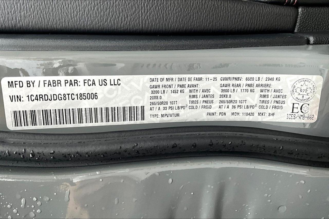 2026 Dodge Durango GT AWD | Blacktop | Tow Pkg | 7-Seater | 20"Wheels Photo