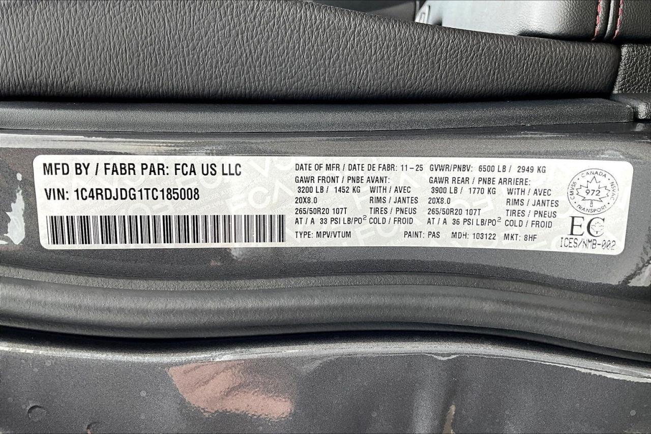 2026 Dodge Durango GT AWD | Blacktop | Tow Pkg | 7-Seater | 20"Wheels Photo