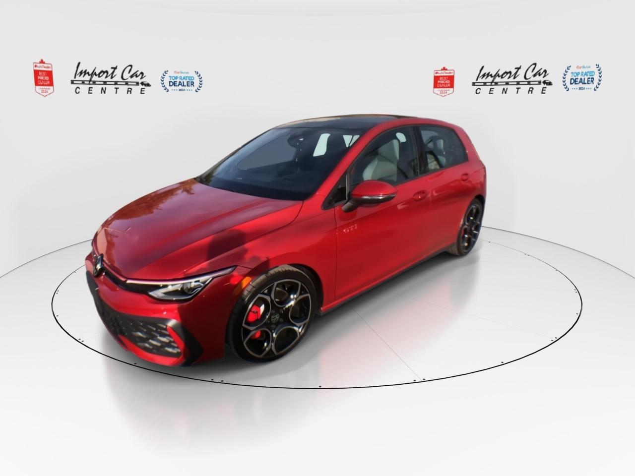 2025 Volkswagen Golf GTI Autobahn LIKE NEW!!  OPTIONAL LEATHER AND KING RED Photo3