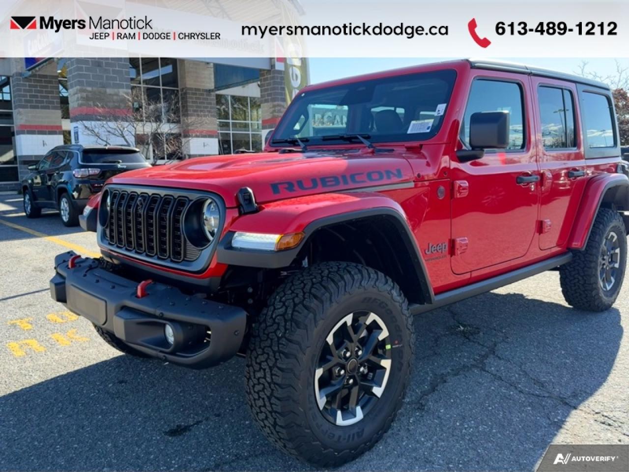 New 2026 Jeep Wrangler RUBICON for sale in Ottawa, ON