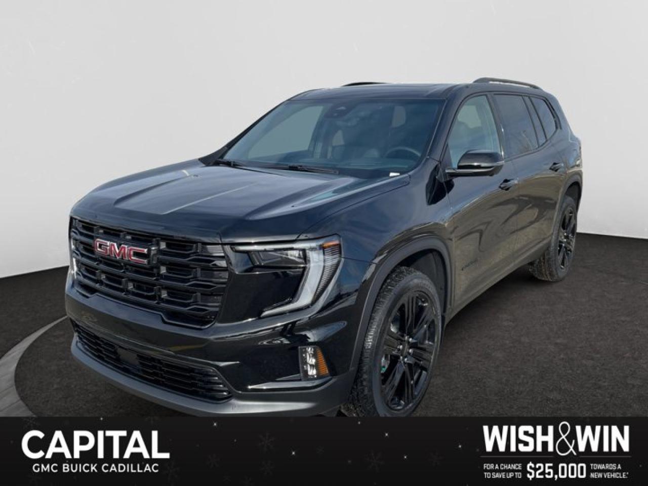 This 2026 GMC Acadia in Ebony Twilight Metallic is equipped with AWD and Gas 2.5L/ engine.Check out this vehicles pictures, features, options and specs, and let us know if you have any questions. Helping find the perfect vehicle FOR YOU is our only priority.P.S...Sometimes texting is easier. Text (or call) 306-801-9090 for fast answers at your fingertips!Dealer License #914248Disclaimer: All prices are plus taxes & fees. See dealer for Details. Dealer Permit # 914248 See dealer for Details.