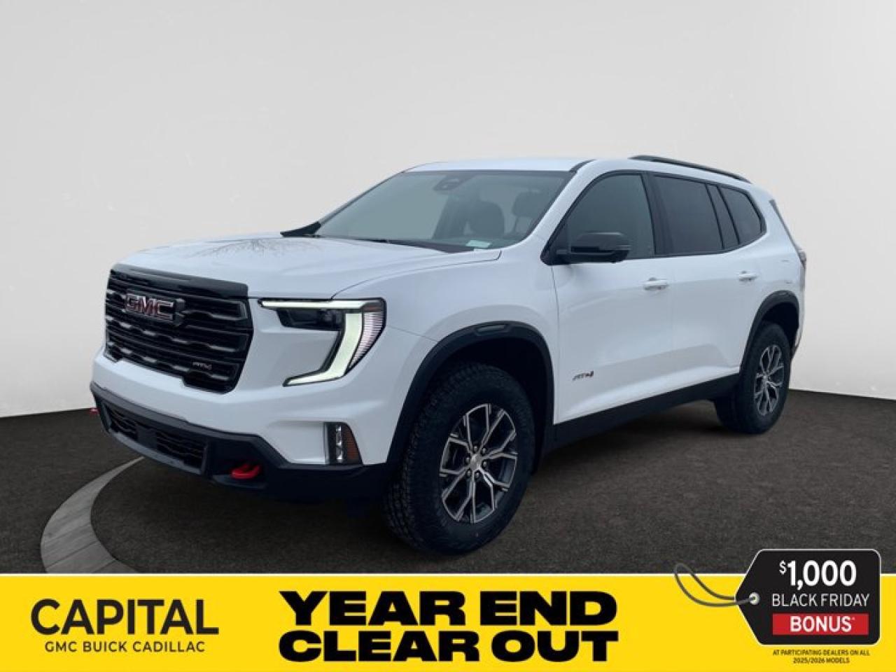 New 2026 GMC Acadia AT4 AWD for sale in Regina, SK