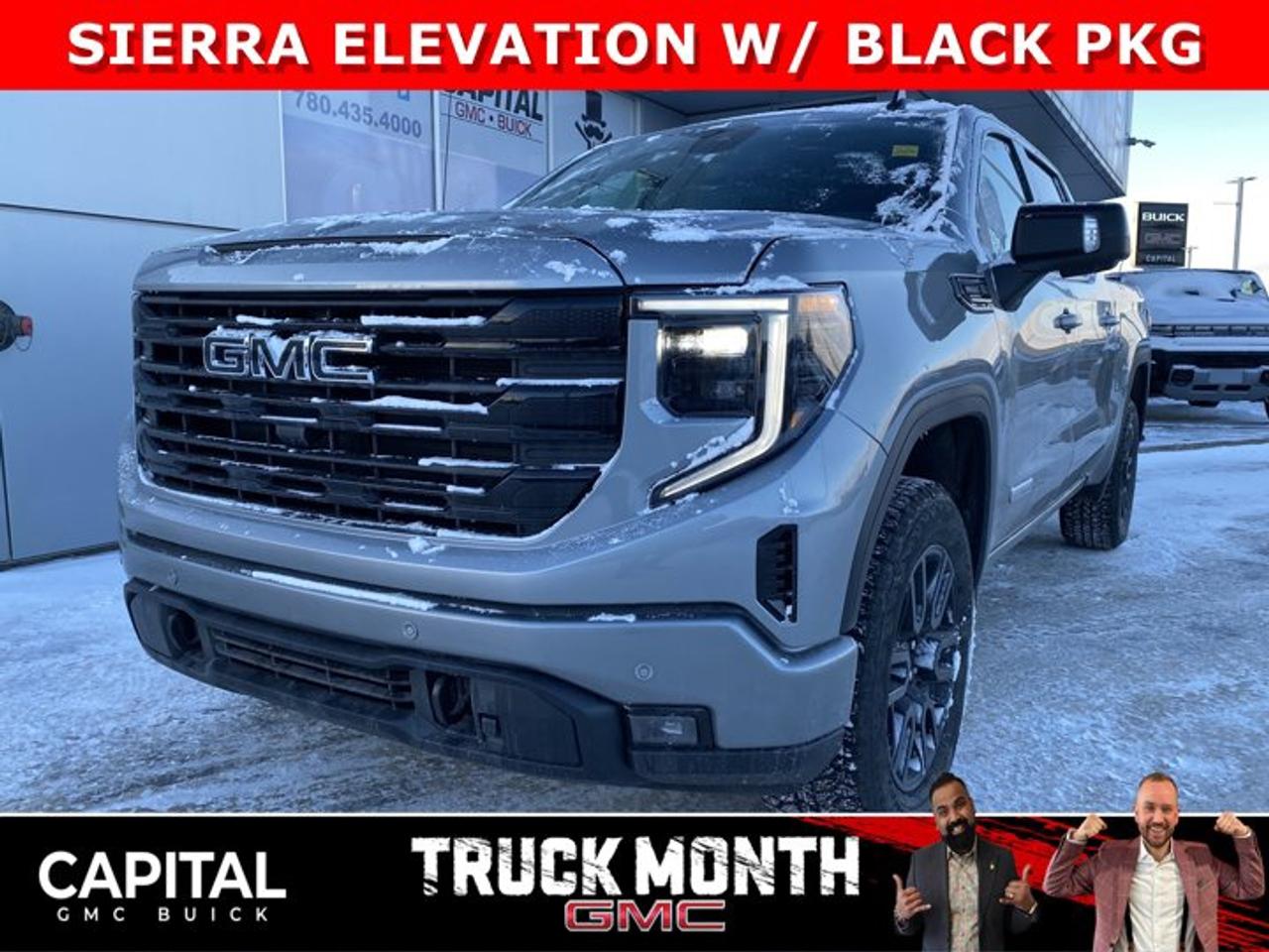 Take a look at this DIESEL 2026 GMC SIERRA 1500 Elevation Premium Package... Fully Equipped with Power Sunroof, BLACK PACKAGE, Heated Leather BUCKET Seats, X31 OFF-ROAD Package, ALL-WEATHER FLOOR MATS, Heated Steering, Adaptive Cruise Control, Dual Exhaust, 360 CAM, 6 Assist Steps, Black Emblems, MultiPro Tailgate, Integrated Brake Controller, Wireless Charger, Blind Zone monitoring, and so much more!Ask for the Internet Department for more information or book your test drive today! Text 825-445-0521 for fast answers at your fingertips!AMVIC Licensed Dealer - Licence Number B1044900Disclaimer: All prices are plus taxes and include all cash credits and loyalties. See dealer for details. AMVIC Licensed Dealer # B1044900