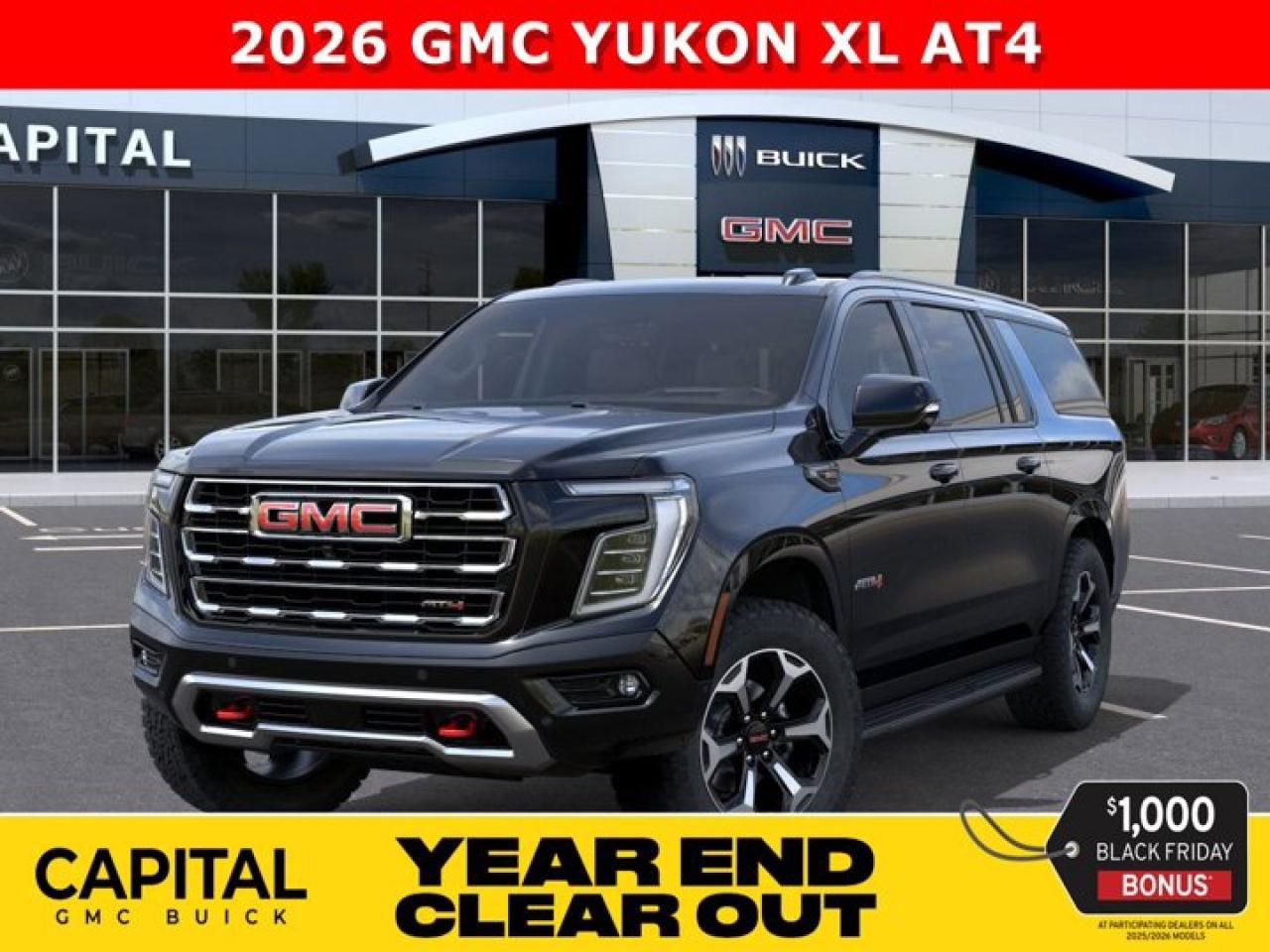 New 2026 GMC Yukon XL AT4 4WD for sale in Edmonton, AB