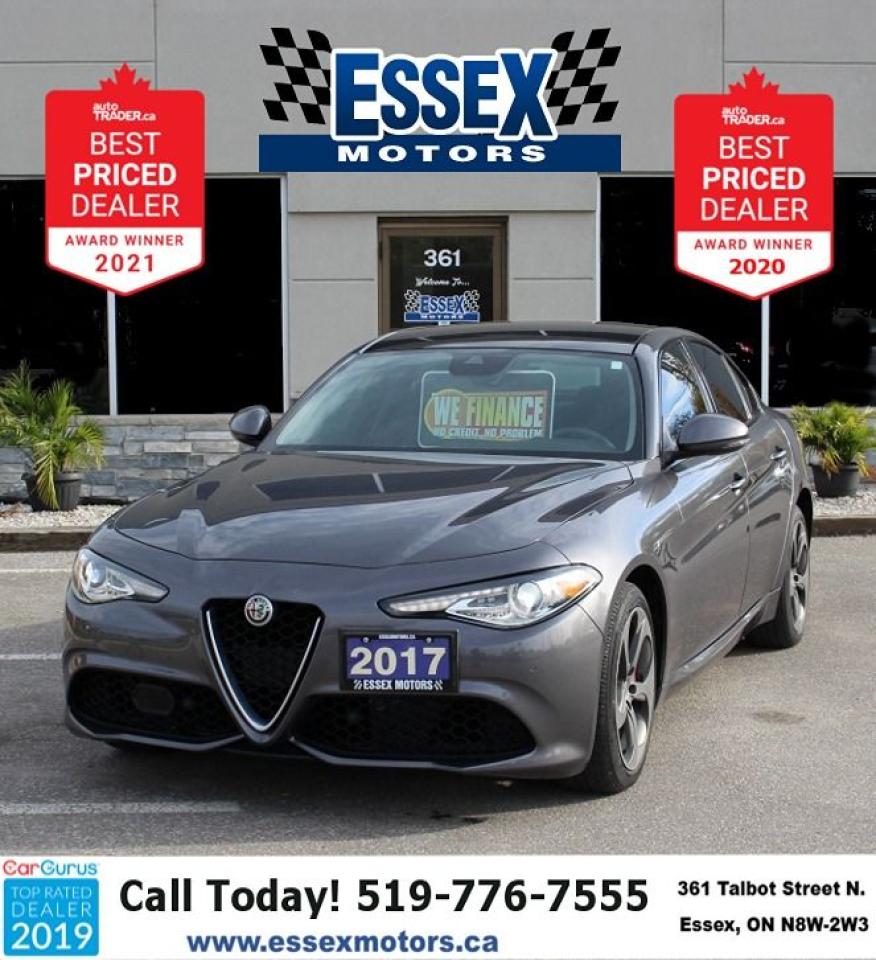 Used 2017 Alfa Romeo Giulia Low Ks*AWD*Heated Leather*Moon Roof*Bluetooth for sale in Essex, ON