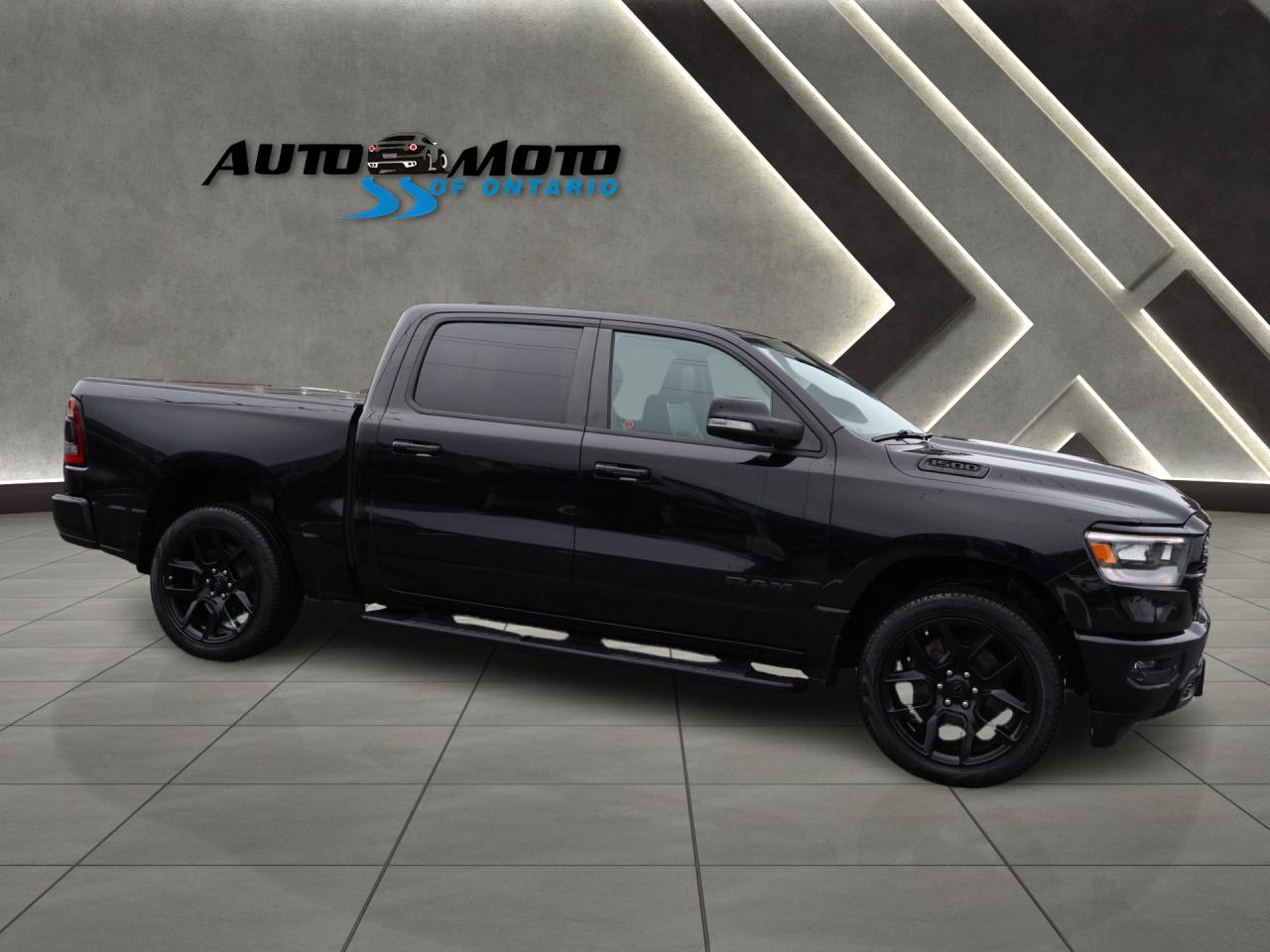 Used 2020 RAM 1500 SPORT HEMI 4WD CERTIFIED *DODGE MAINTAIN* CAMERA NAV BLUETOOTH LEATHER HEATED SEATS SUNROOF CRUISE ALLOYS for sale in Burlington, ON
