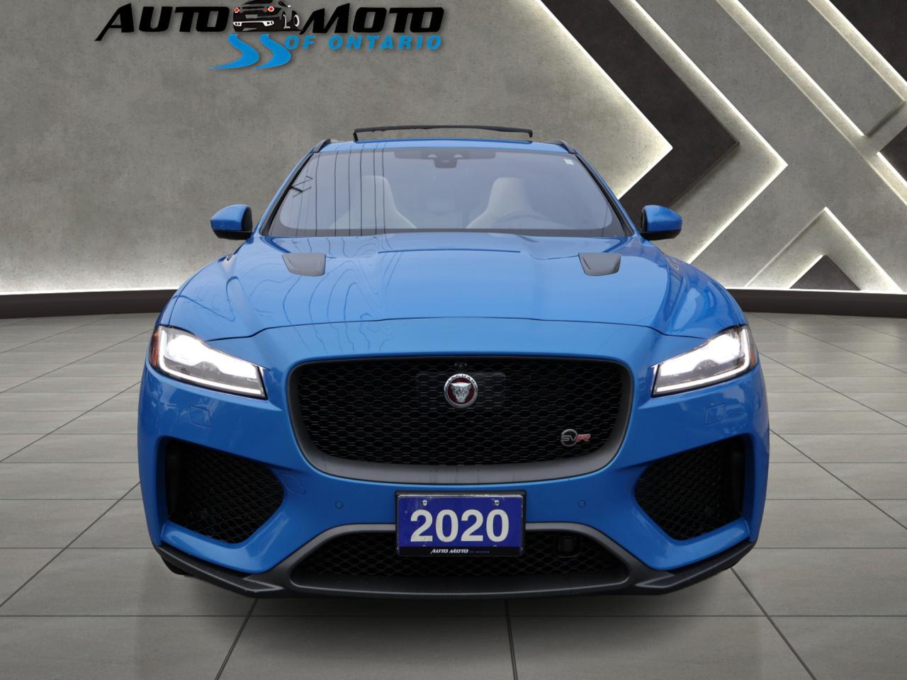 2020 Jaguar F-PACE V8 SVR AWD CERTIFIED *ACCIDENT FREE*JAGUAR MAINTAIN* CAMERA NAV BLUETOOTH LEATHER HEATED SEATS PANO ROOF CRUISE ALLOYS - Photo #2