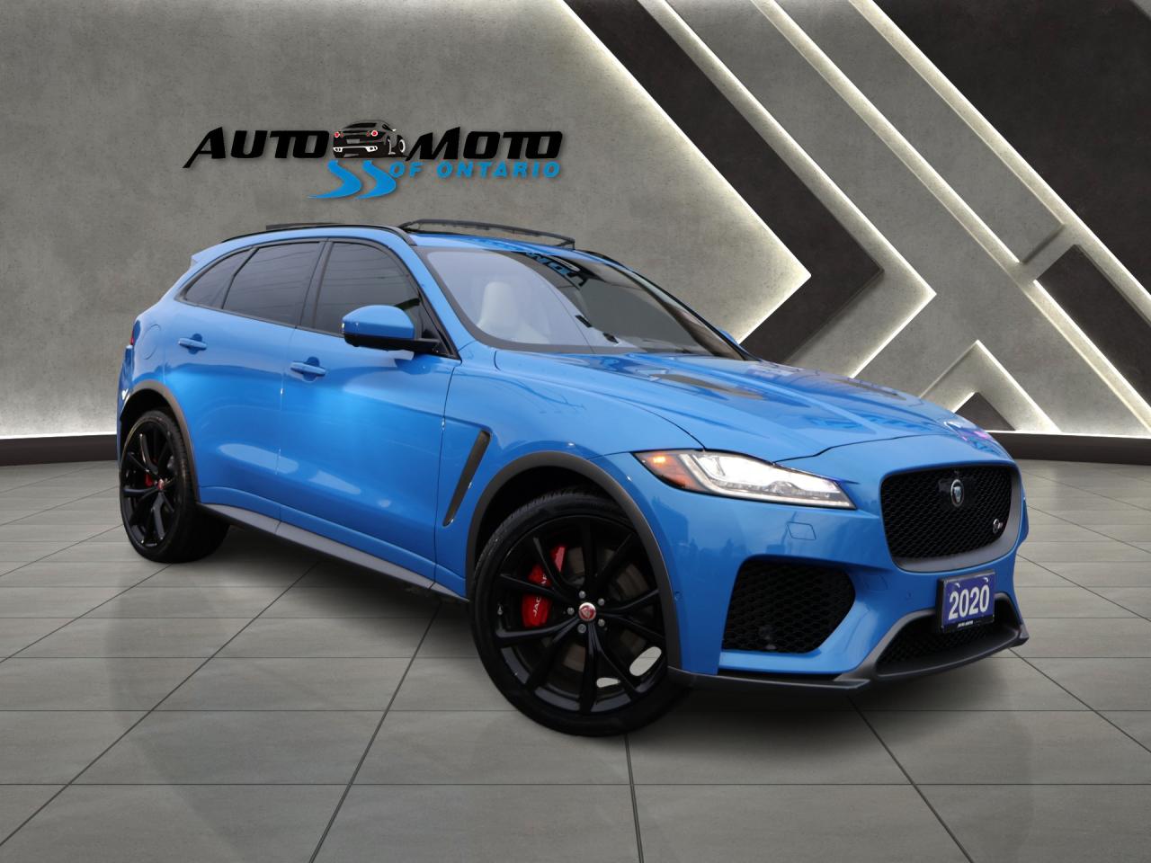 2020 Jaguar F-PACE V8 SVR AWD CERTIFIED *ACCIDENT FREE*JAGUAR MAINTAIN* CAMERA NAV BLUETOOTH LEATHER HEATED SEATS PANO ROOF CRUISE ALLOYS - Photo #6