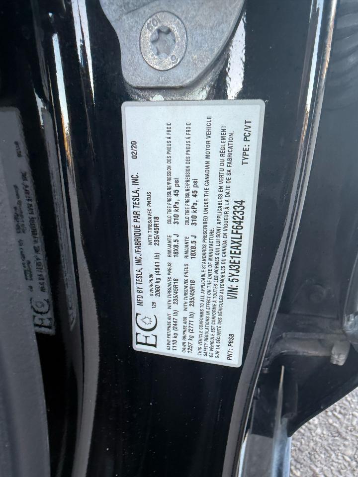 2020 Tesla Model 3 STANDARD RANGE PLUS, WELL MAINTAINED, CERT - Photo #16