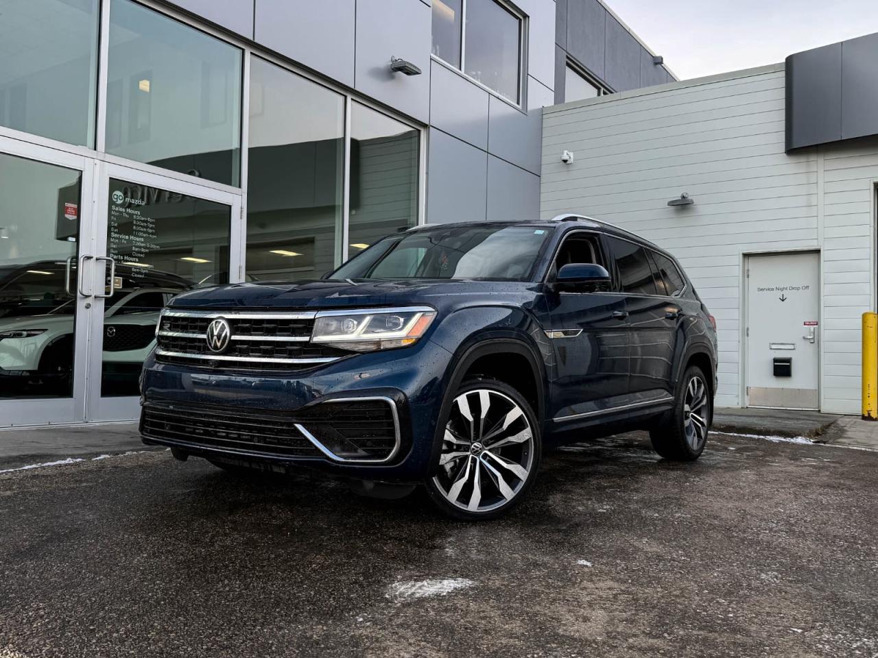 Elevate Your Driving Experience with the Pre-Owned 2023 Volkswagen Atlas Execline 3.6 FSI 4MOTION!This Volkswagen Atlas Execline model is a masterpiece of design and performance, offering a wide range of features to ensure your comfort and safety on every journey. With its V6 Cylinder Engine and All Wheel Drive capability, this SUV is ready to take on any adventure. Heres why this pre-owned Volkswagen Atlas Execline is the perfect choice for you:- Advanced Safety Features: Drive with peace of mind thanks to the array of safety features, including Front Collision Mitigation, Blind Spot Monitor, Cross-Traffic Alert, Lane Departure Warning, Adaptive Cruise Control, and Rear Collision Mitigation. Your safety is our top priority.- Luxury and Comfort: Enjoy the premium feel of leather seats, heated front and rear seats, a power panoramic roof, and a heated steering wheel - all designed to enhance your driving experience.- State-of-the-Art Technology: Stay connected and entertained with features like Navigation System, Premium Sound System, Bluetooth Connection, Satellite Radio, Telematics, and a WiFi Hotspot. The integrated Aerial View Display System provides you with a 360-degree view for added convenience.- Convenience at Your Fingertips: The Hands-Free Liftgate, Remote Engine Start, Power Liftgate, and Remote Trunk Release make your daily routines easier, while the Smart Device Integration ensures seamless connectivity with your devices.- Enhanced Driving Dynamics: Experience smooth driving with the 8-Speed Automatic Transmission with Dual Shift Mode, Stability Control, Brake Assist, Keyless Start, and Cruise Control Steering Assist.Dont miss the opportunity to own this exceptional pre-owned Volkswagen Atlas Execline that combines style, comfort, and safety in one package. Contact us today to schedule a test drive and discover the thrill of driving this premium SUV!Go Mazda is an AMVIC licensed business.Please note this vehicle is showing a CarFax incident in the amount of $6,574.00